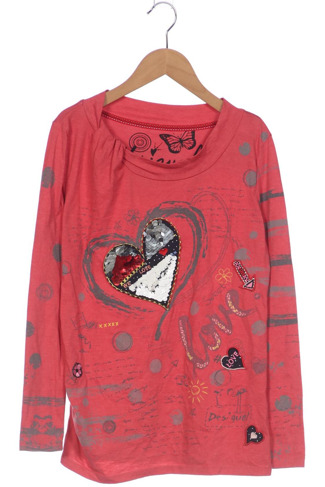

Desigual Damen Langarmshirt, rot, Gr. 38