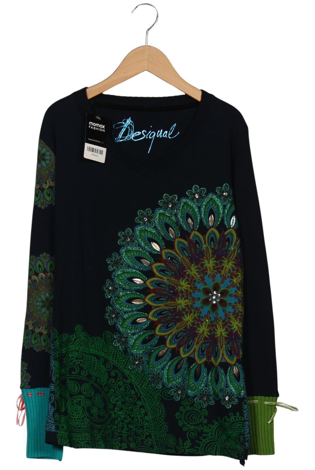 

Desigual Damen Langarmshirt, marineblau, Gr. 42
