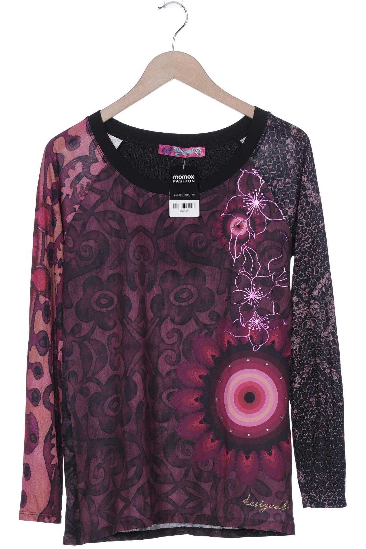 

Desigual Damen Langarmshirt, bordeaux, Gr. 44