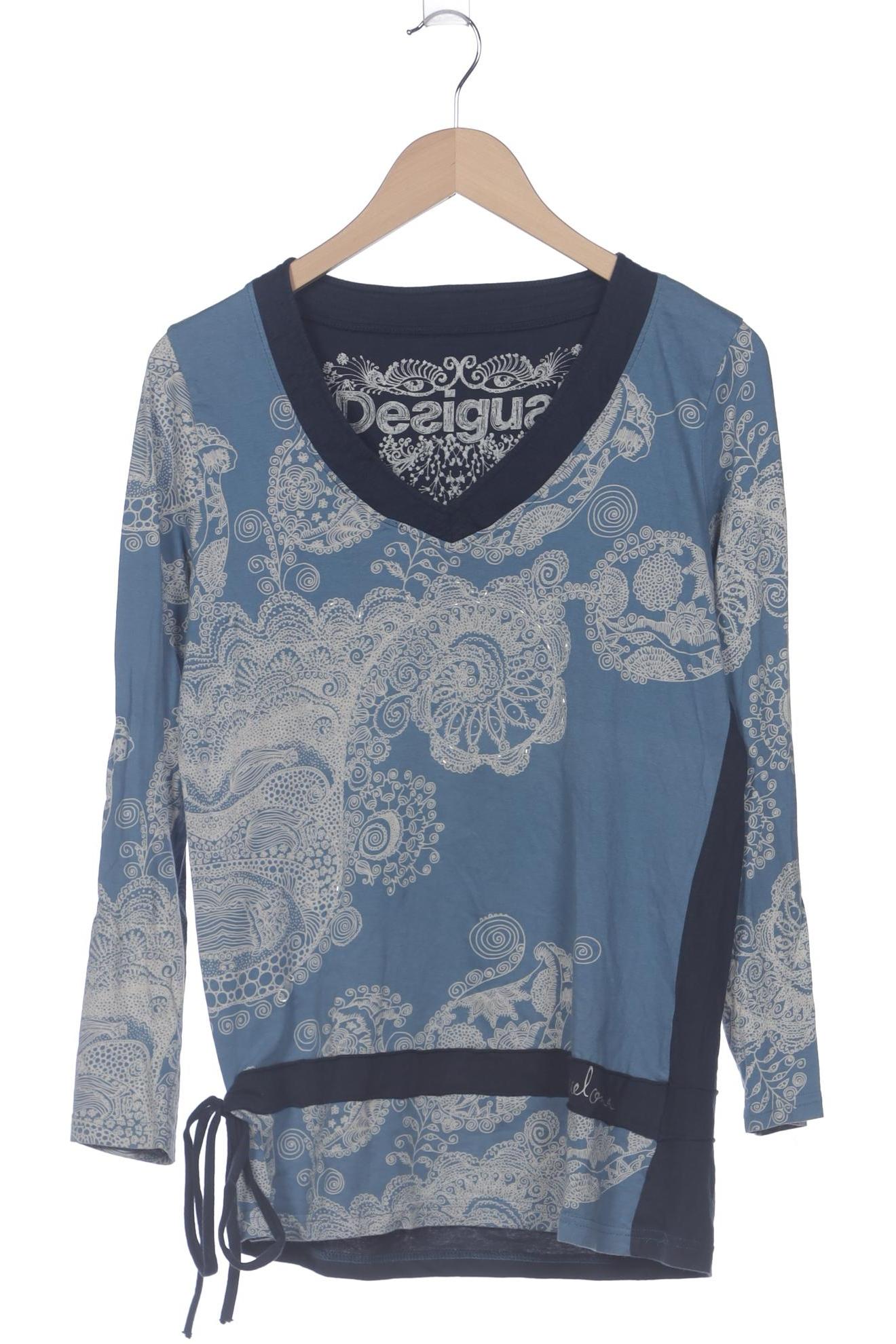 

Desigual Damen Langarmshirt, blau, Gr. 44
