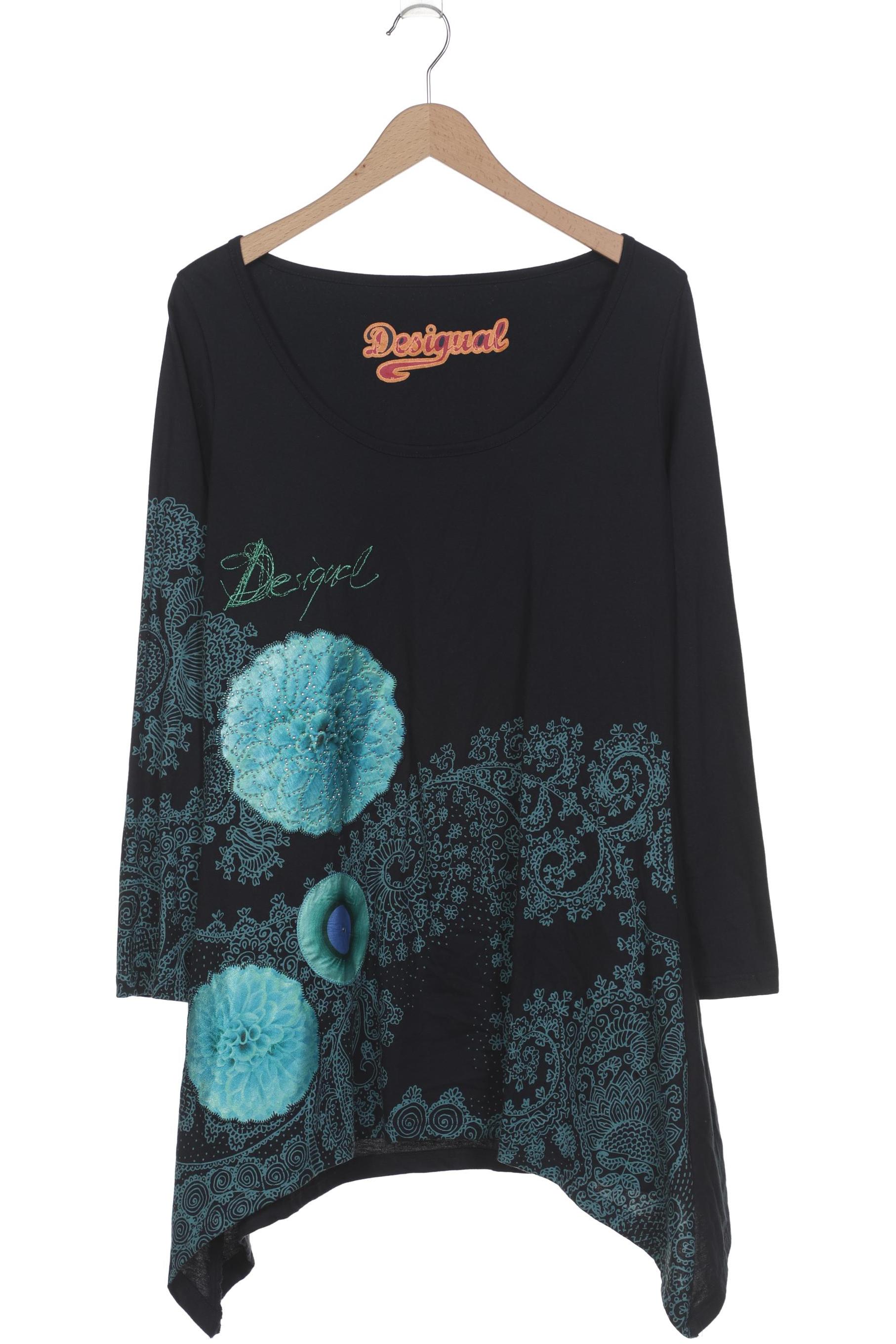 

Desigual Damen Langarmshirt, marineblau, Gr. 44