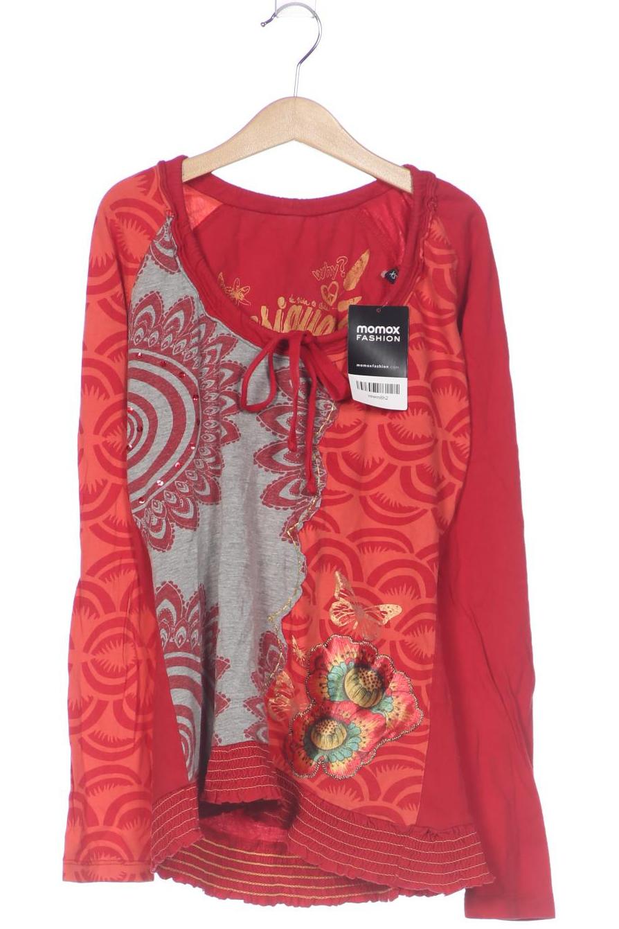 

Desigual Damen Langarmshirt, rot, Gr. 34