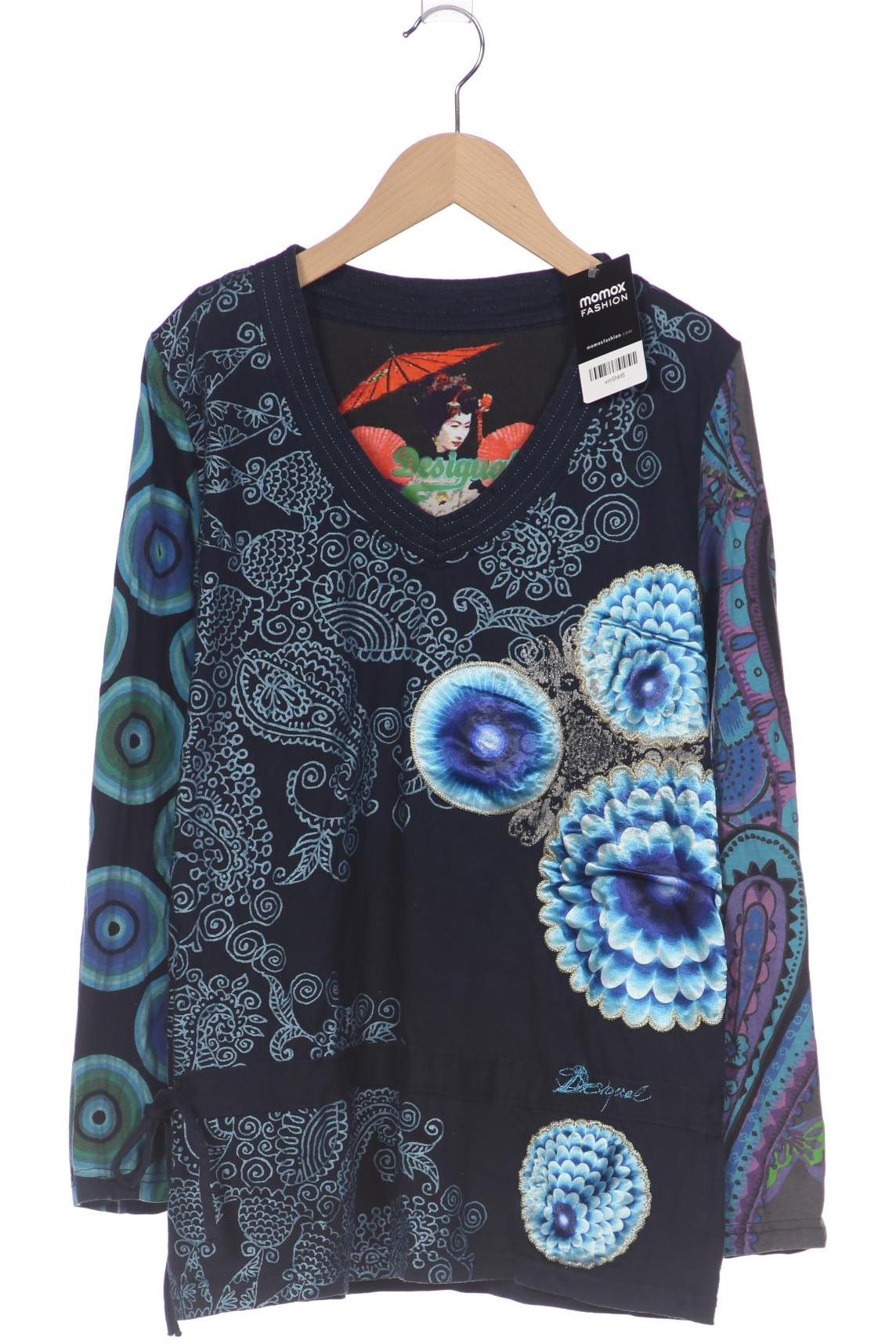 

Desigual Damen Langarmshirt, marineblau, Gr. 42