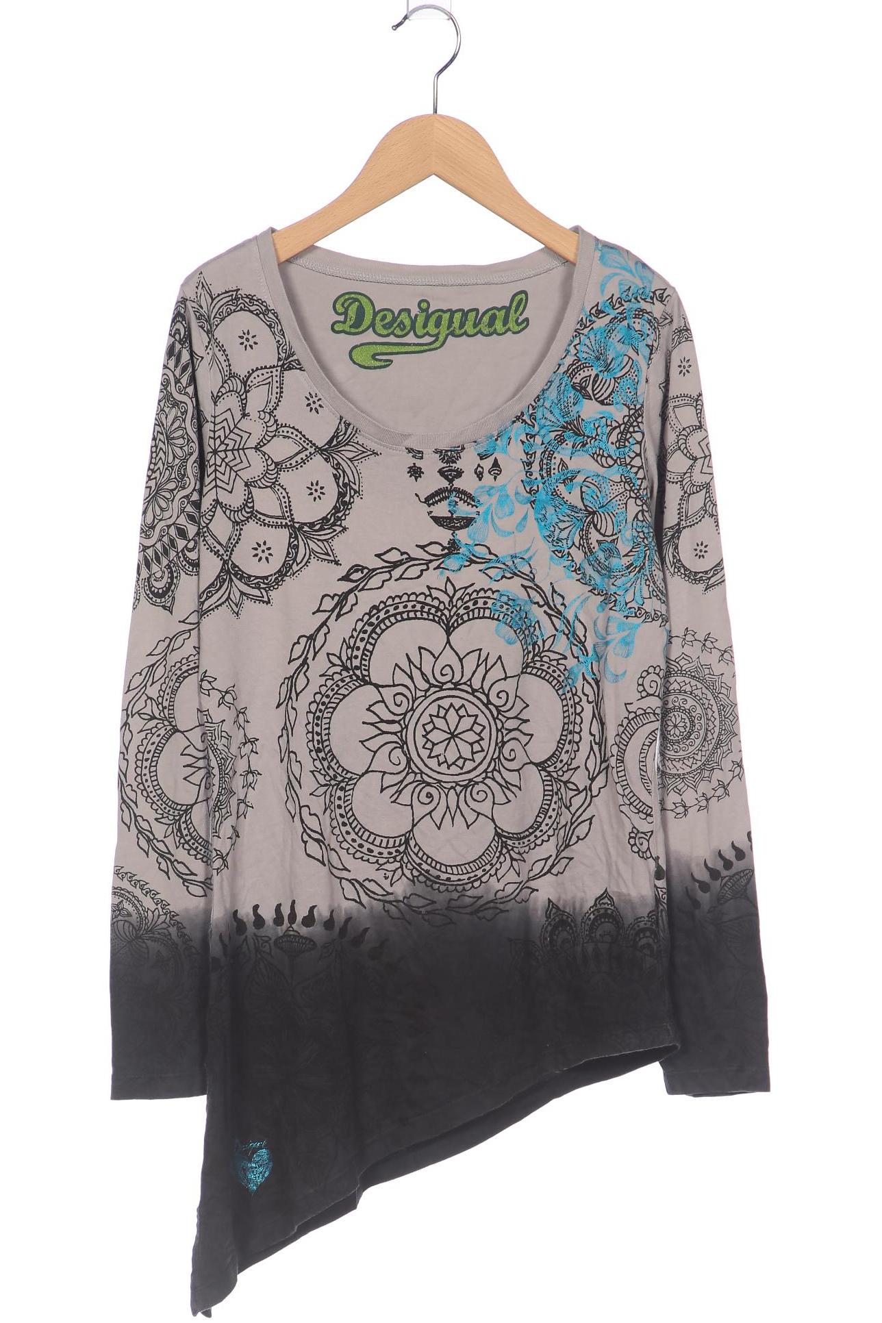 

Desigual Damen Langarmshirt, grau, Gr. 36