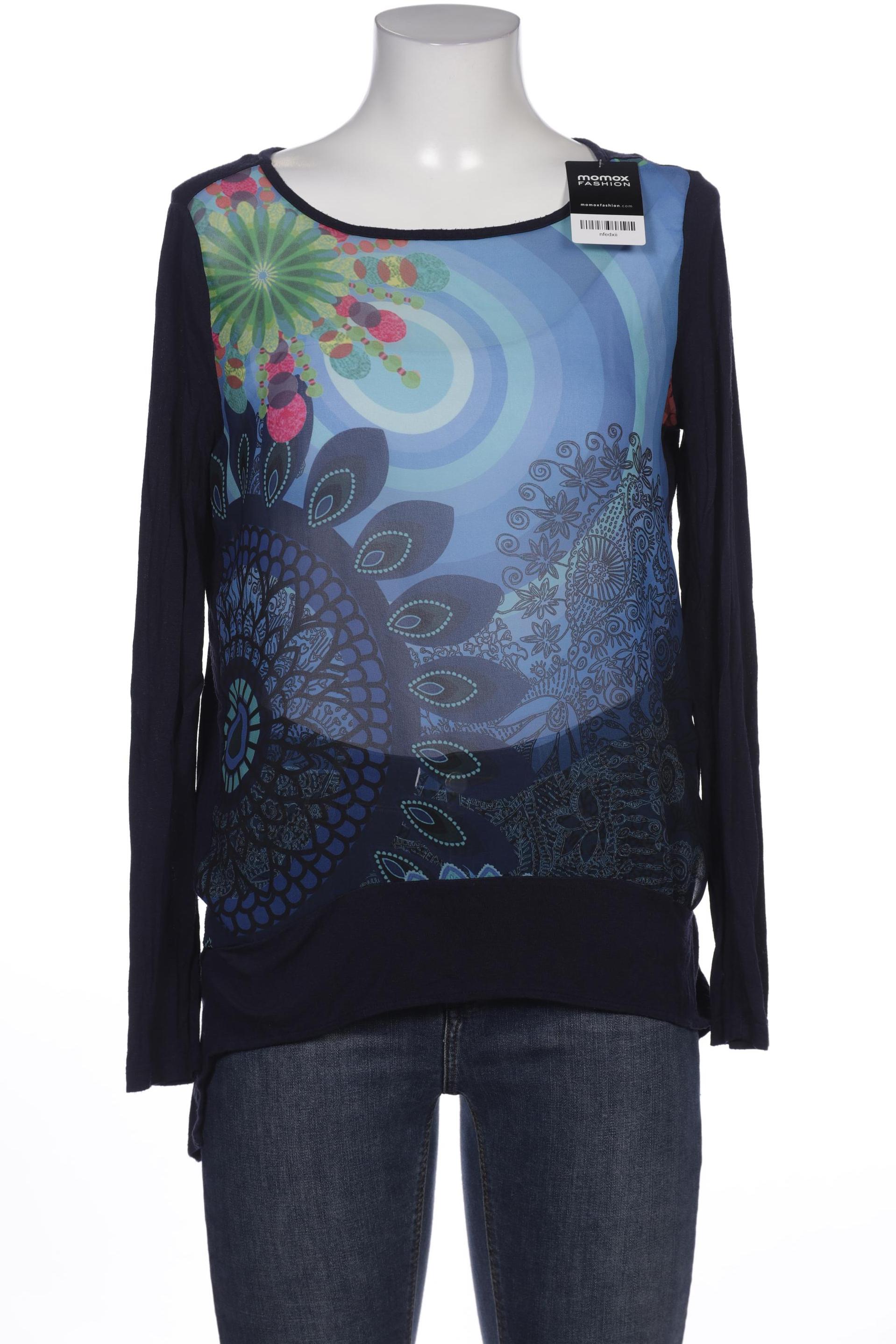 

Desigual Damen Langarmshirt, marineblau, Gr. 36