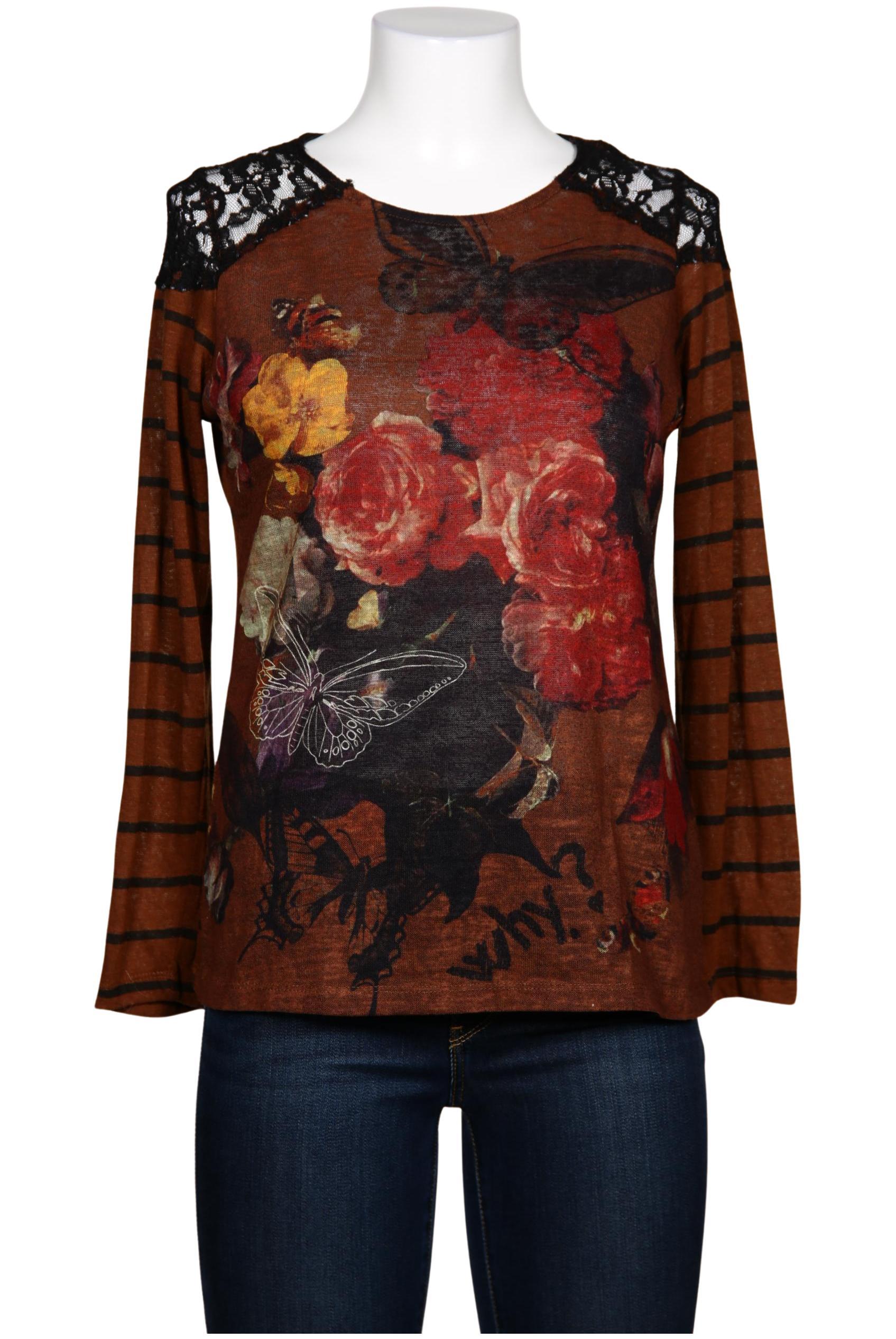 

Desigual Damen Langarmshirt, braun, Gr. 42