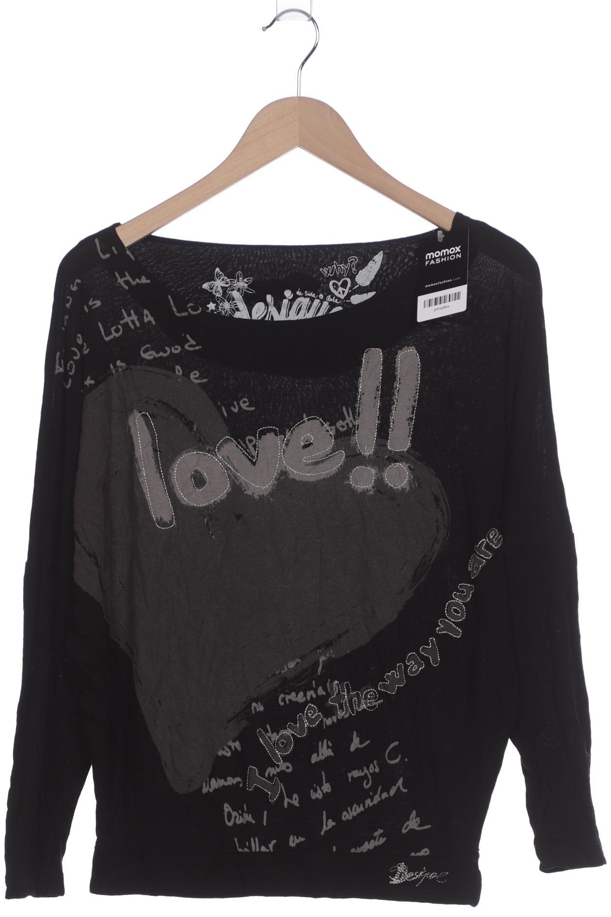 

Desigual Damen Langarmshirt, schwarz, Gr. 38