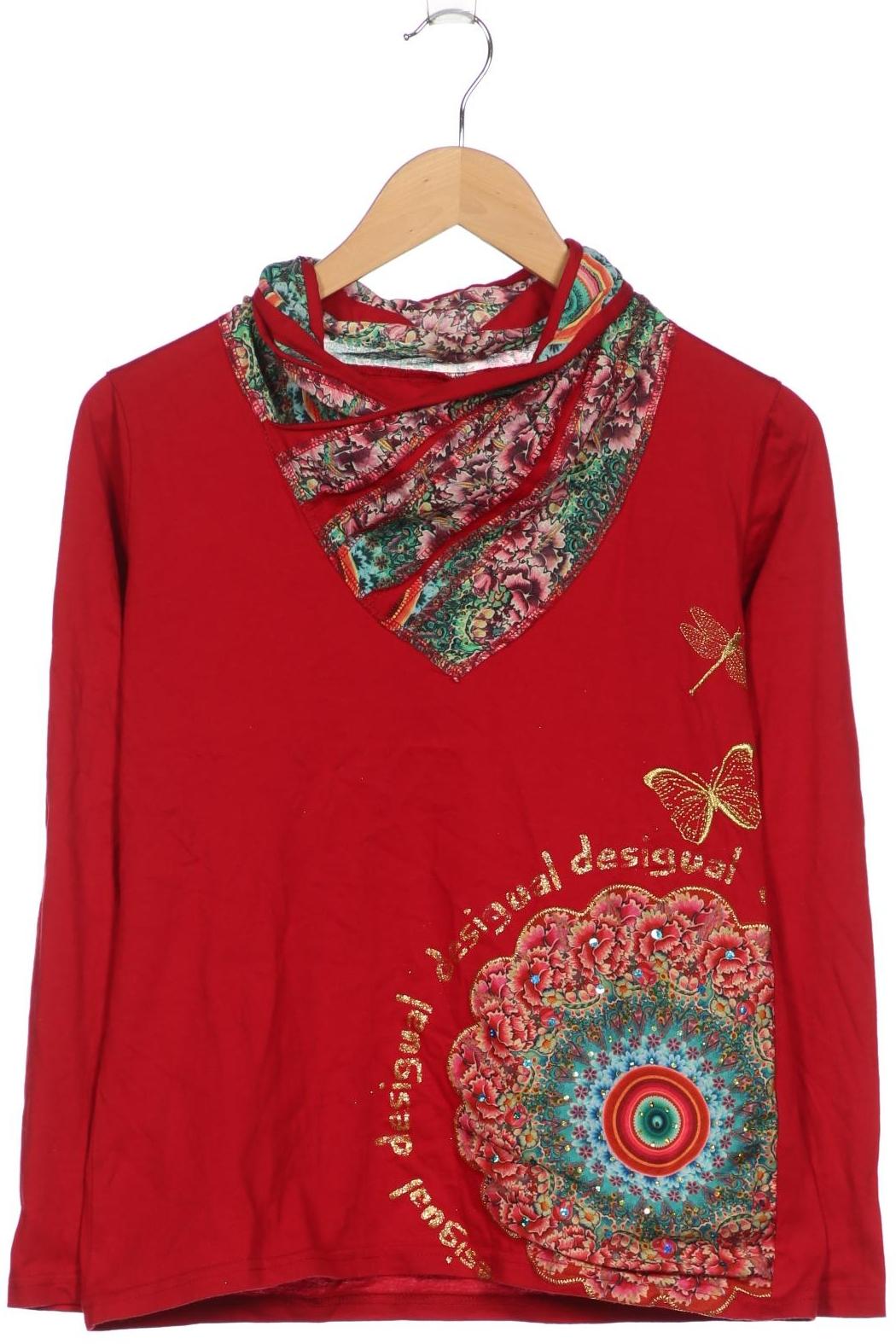 

Desigual Damen Langarmshirt, bordeaux, Gr. 42