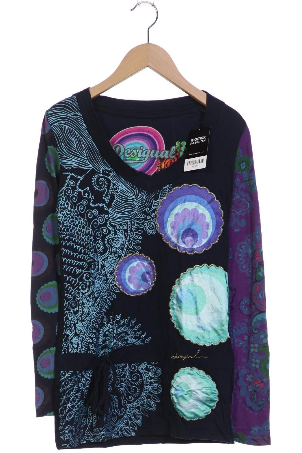 

Desigual Damen Langarmshirt, marineblau, Gr. 34