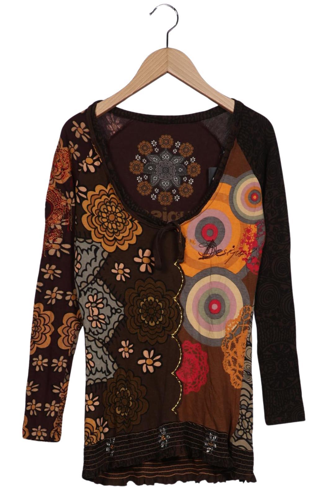 

Desigual Damen Langarmshirt, braun, Gr. 34