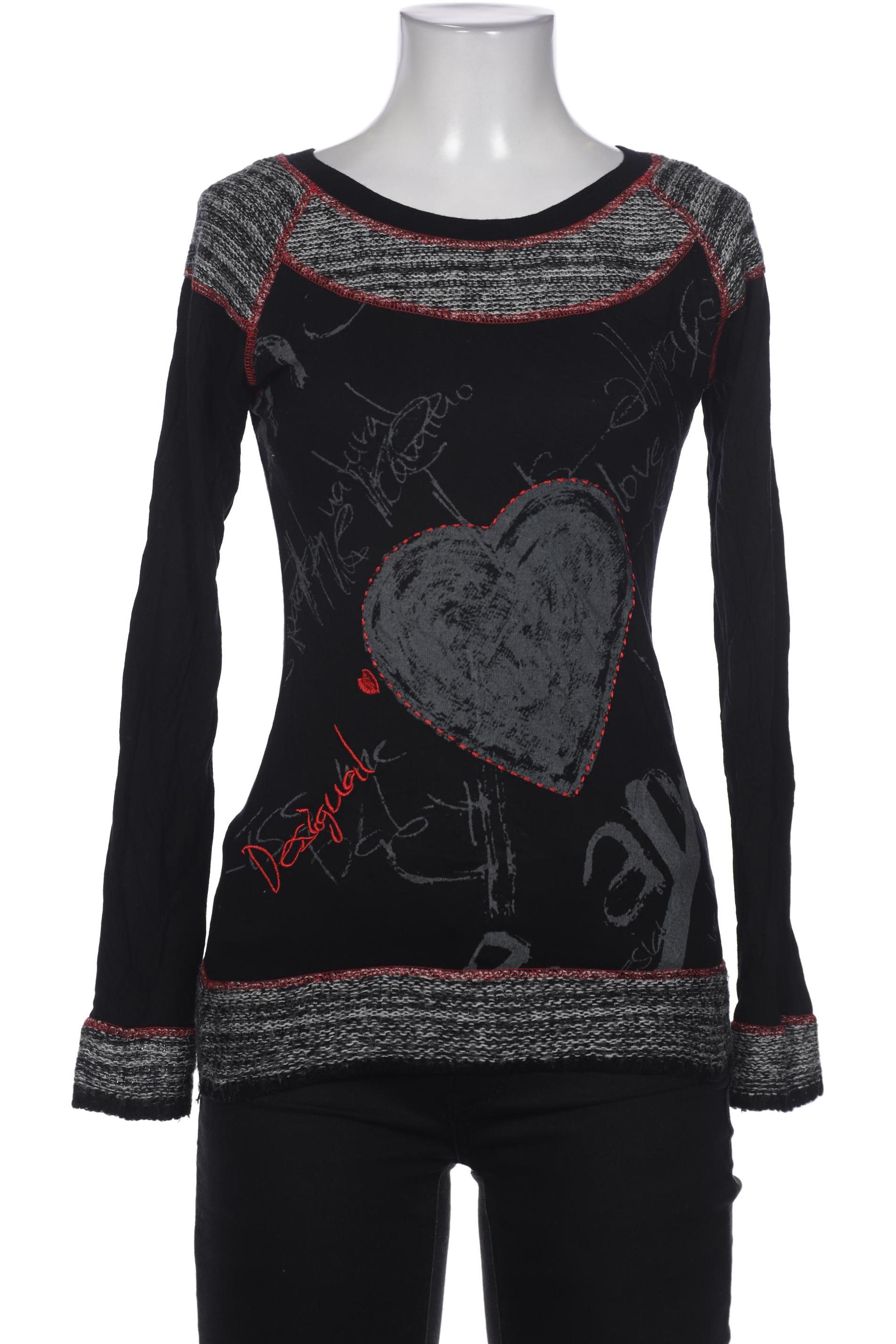 

Desigual Damen Langarmshirt, schwarz, Gr. 36
