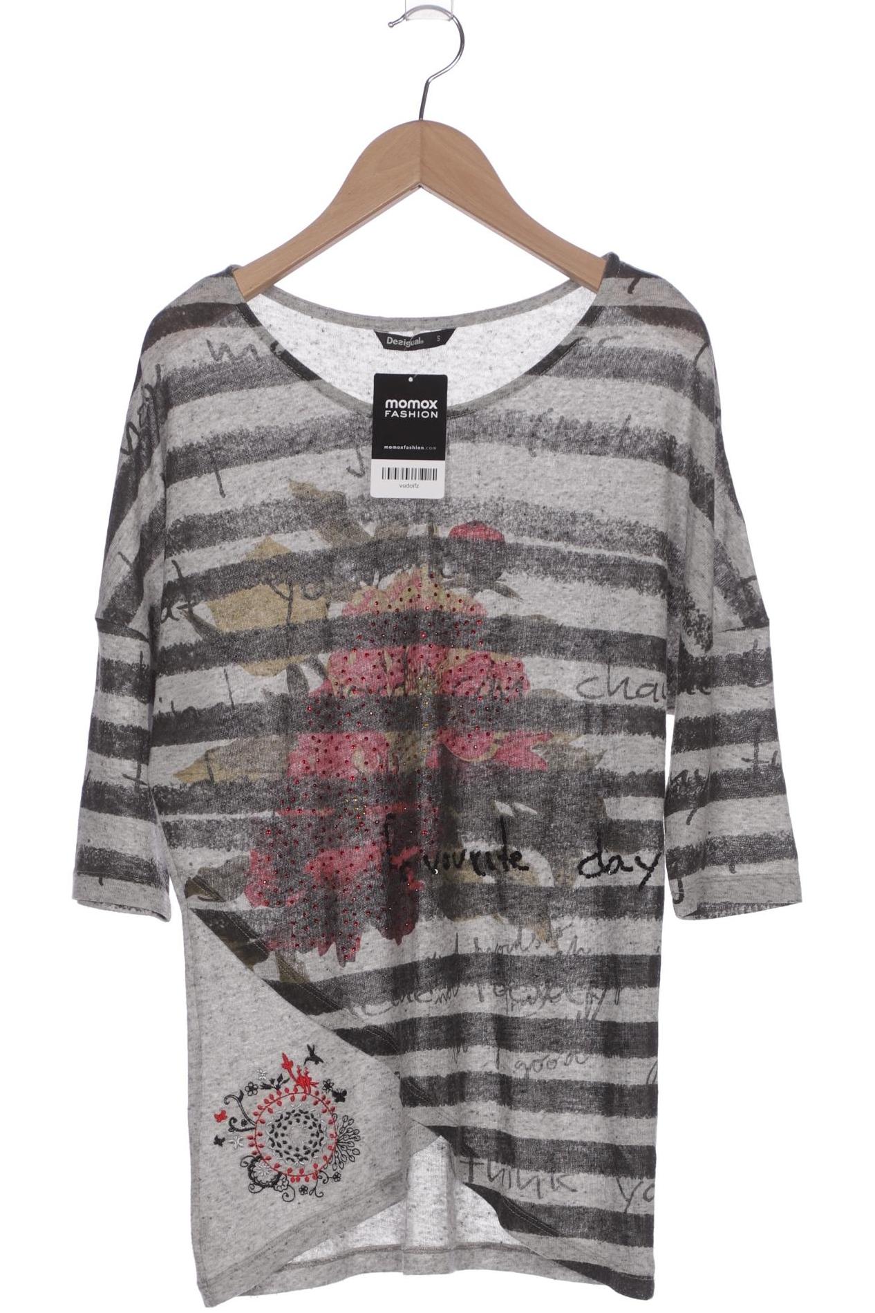 

Desigual Damen Langarmshirt, grau, Gr. 36