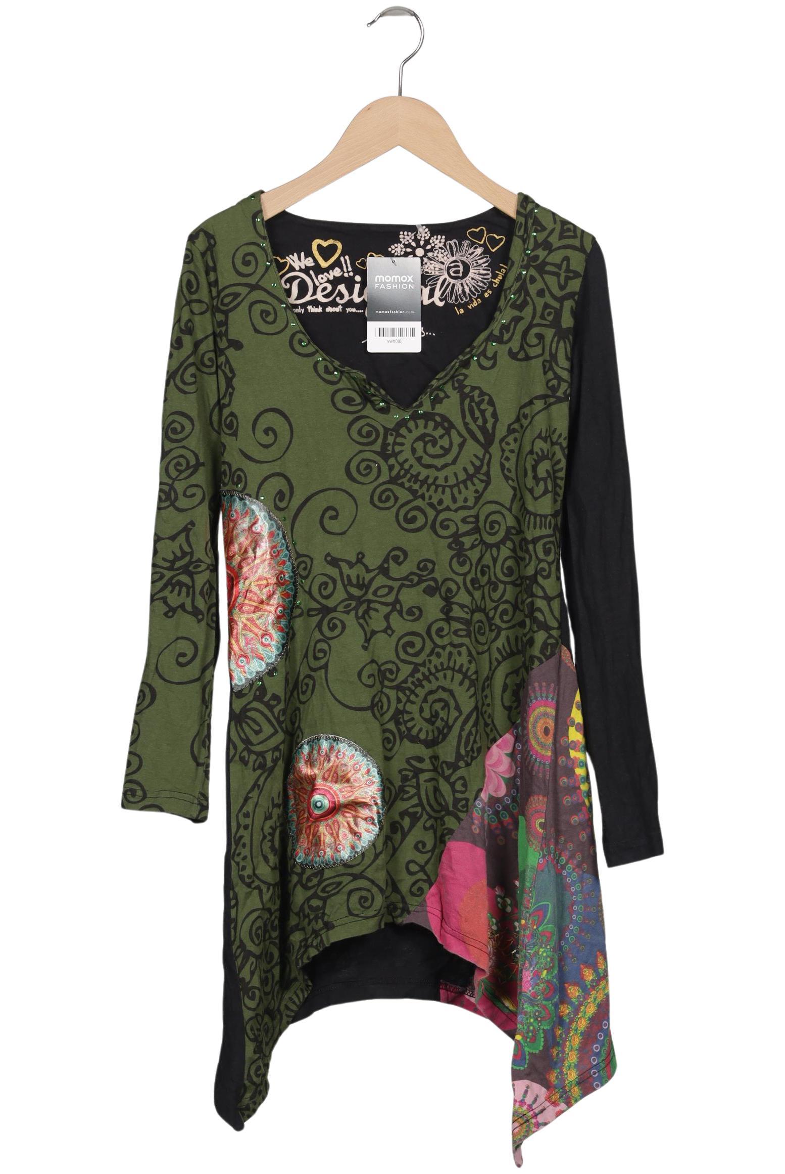 

Desigual Damen Langarmshirt, grün, Gr. 36