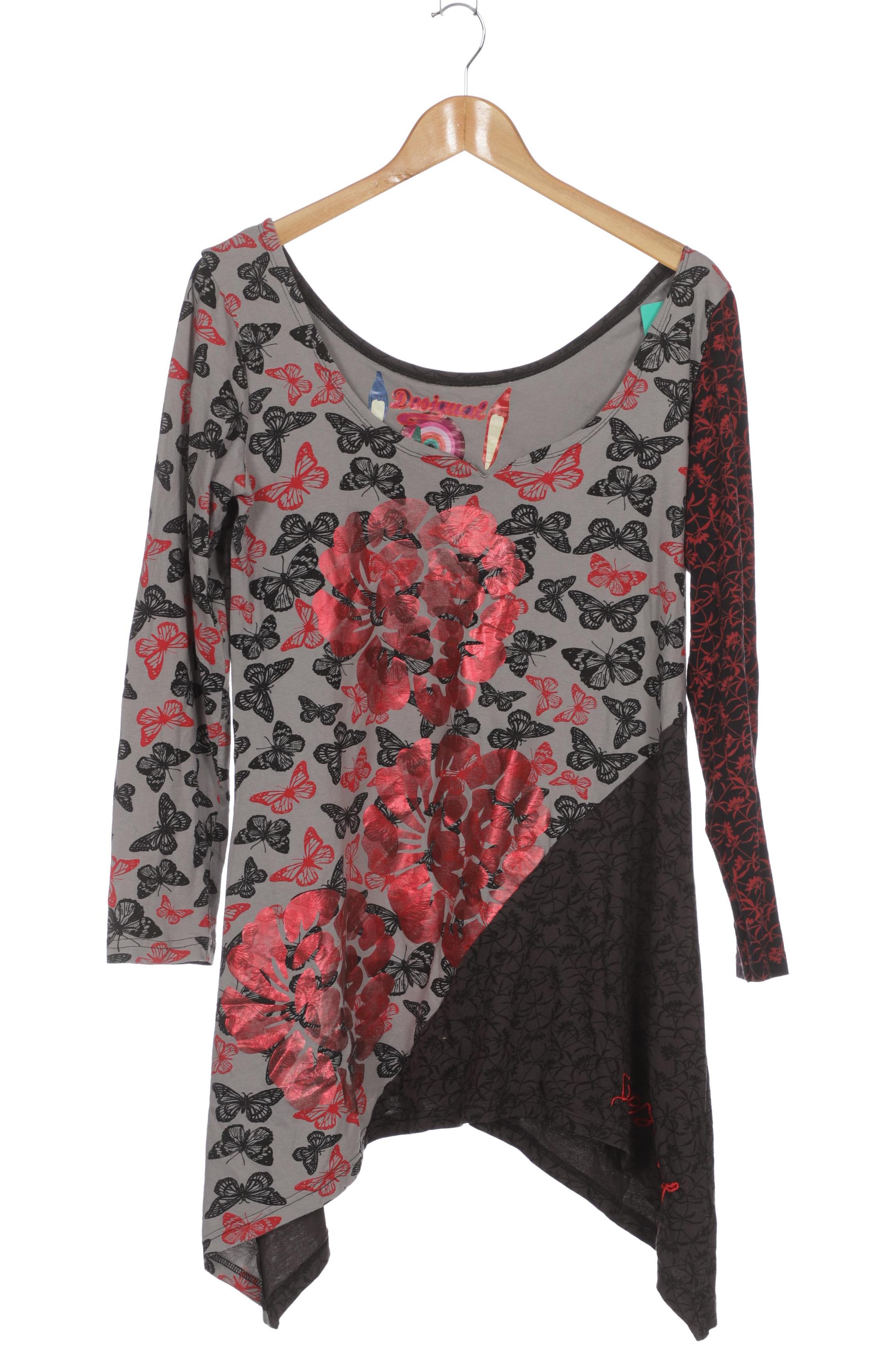 

Desigual Damen Langarmshirt, grau, Gr. 44