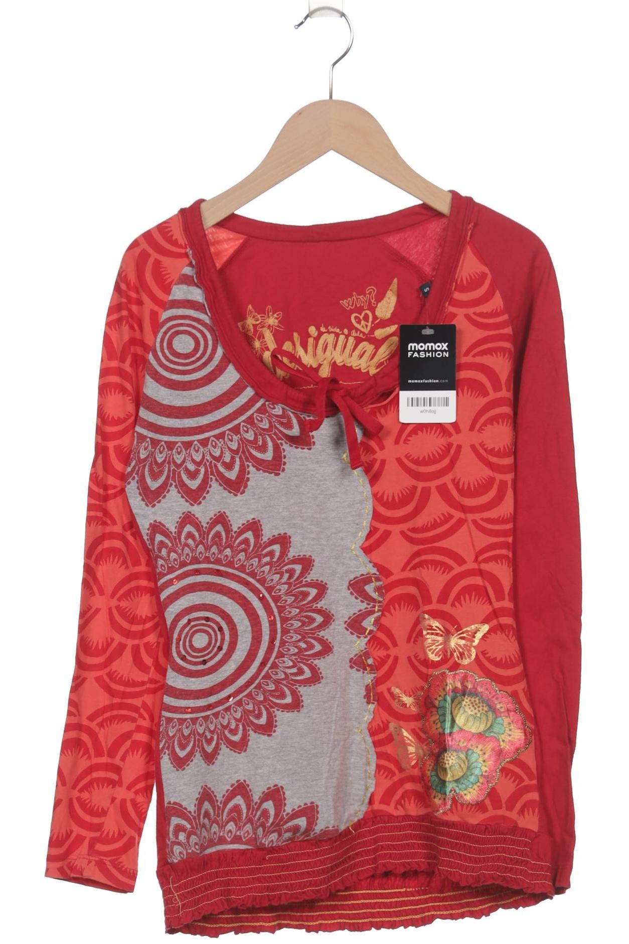 

Desigual Damen Langarmshirt, rot, Gr. 36