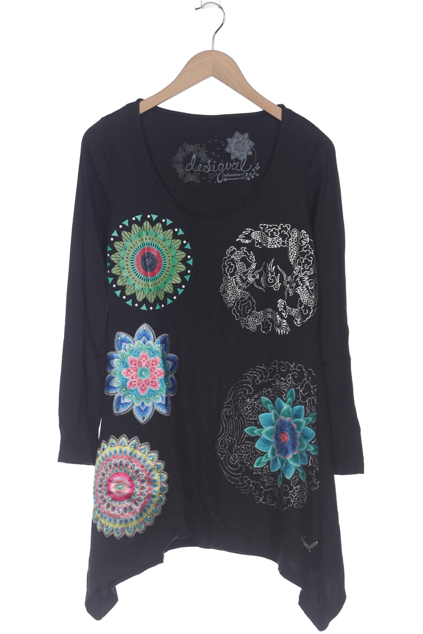 

Desigual Damen Langarmshirt, schwarz, Gr. 42