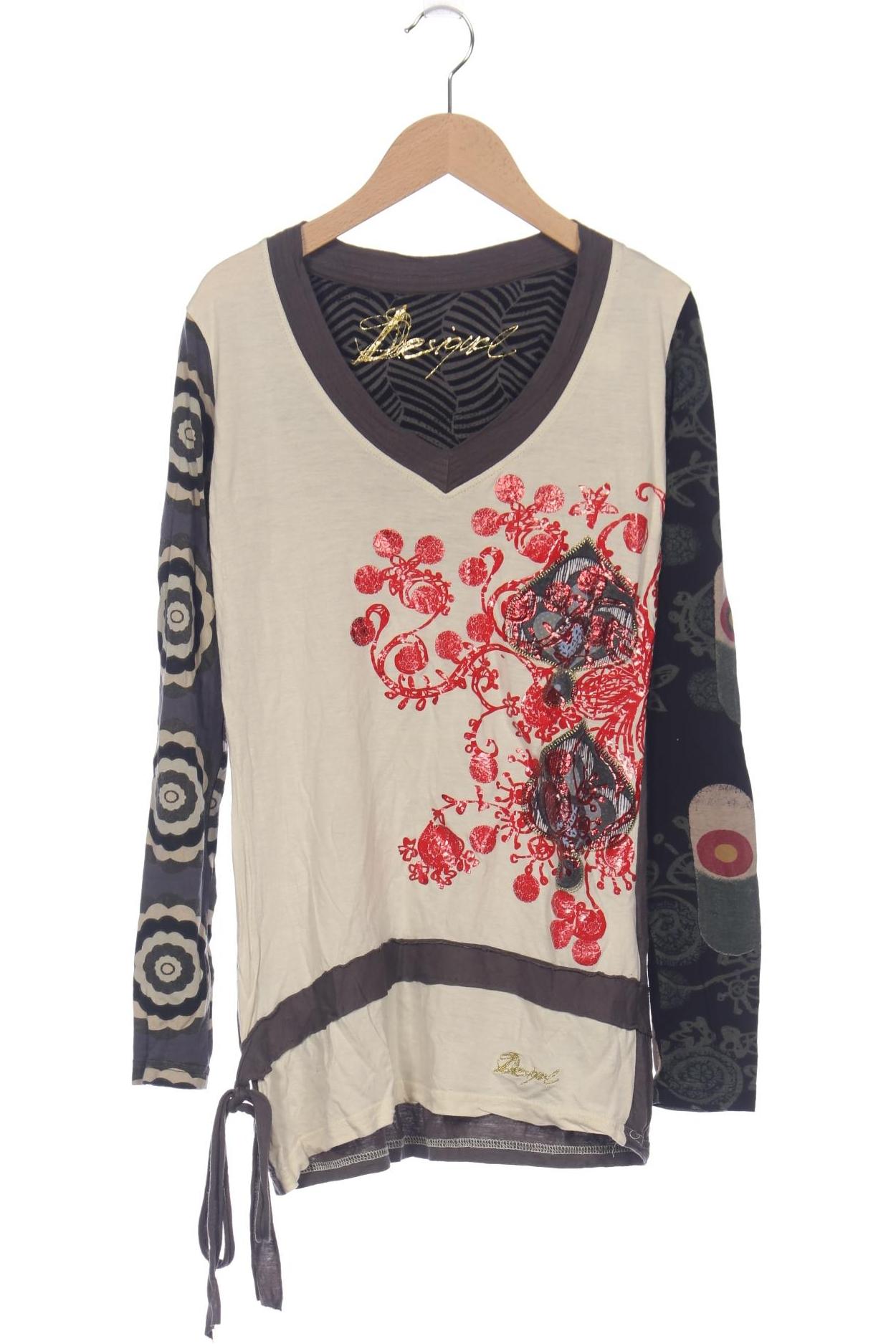 

Desigual Damen Langarmshirt, mehrfarbig, Gr. 38