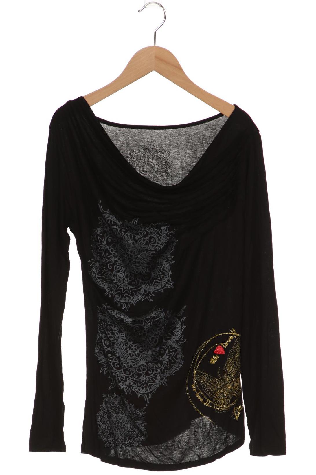 

Desigual Damen Langarmshirt, schwarz, Gr. 38