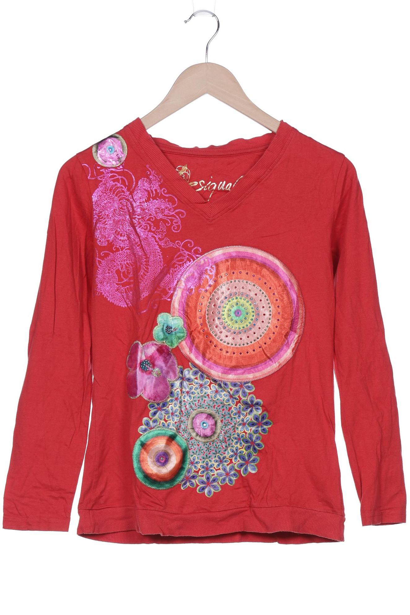 

Desigual Damen Langarmshirt, rot, Gr. 38