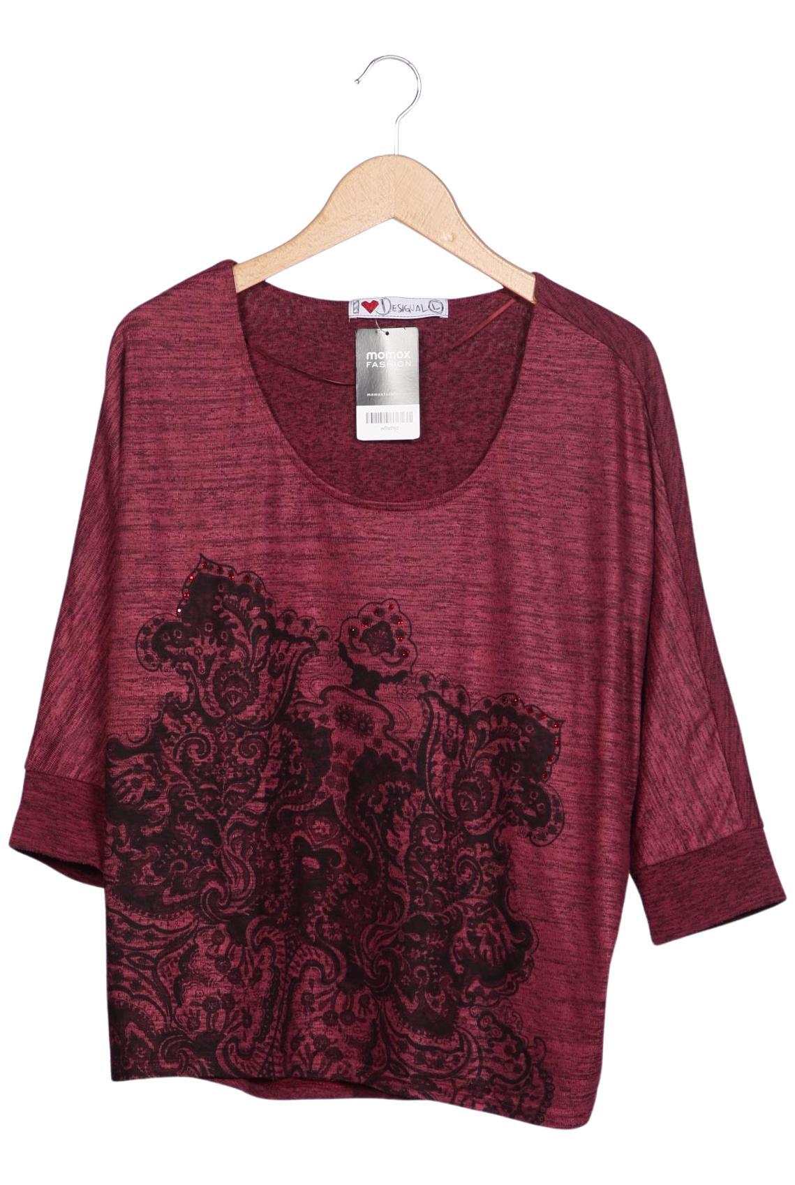 

Desigual Damen Langarmshirt, bordeaux, Gr. 42