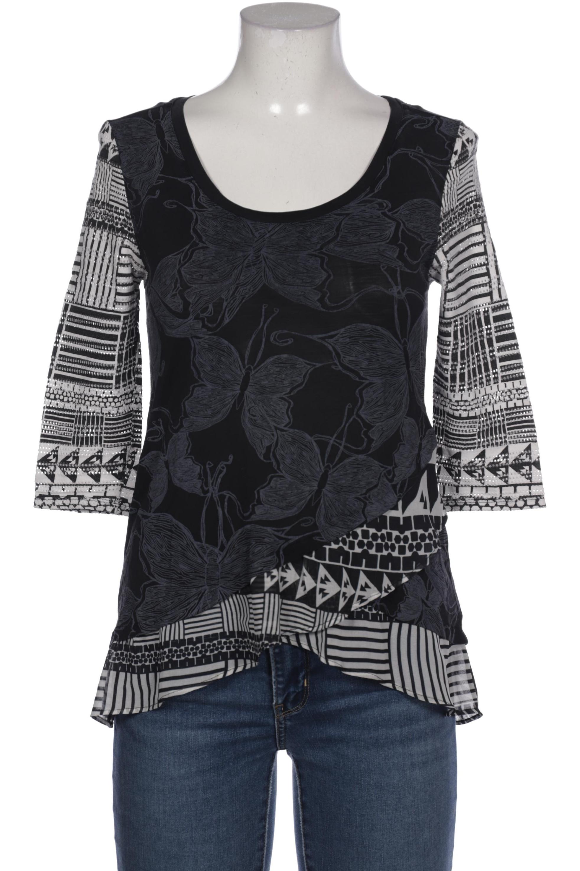 

Desigual Damen Langarmshirt, schwarz, Gr. 38