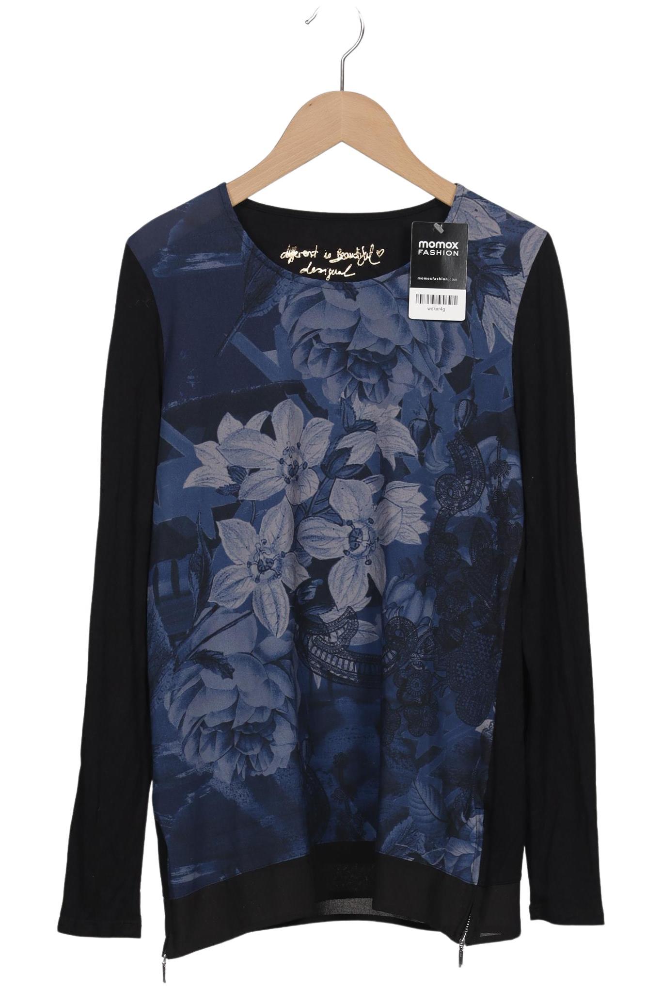 

Desigual Damen Langarmshirt, marineblau, Gr. 36