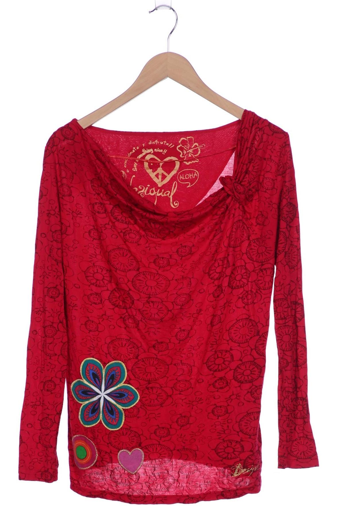 

Desigual Damen Langarmshirt, pink, Gr. 42