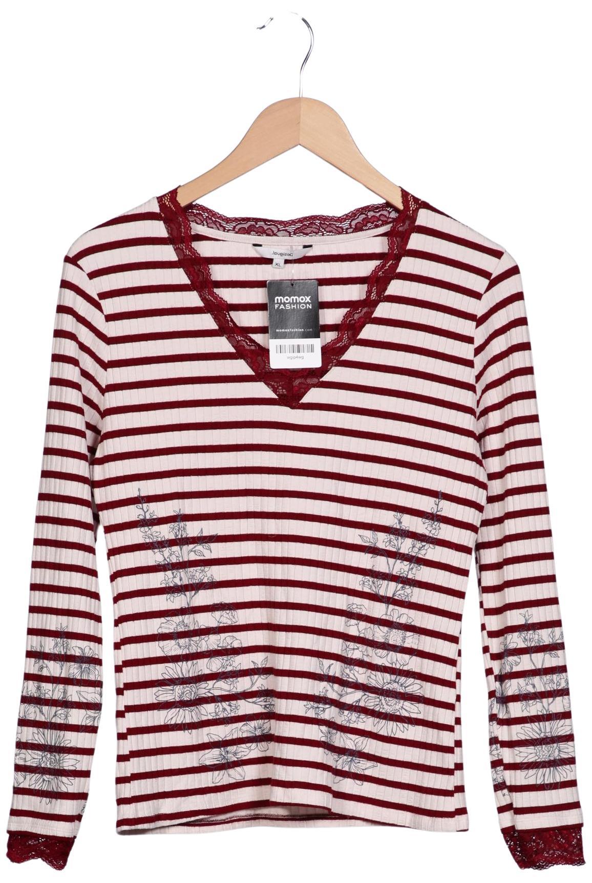 

Desigual Damen Langarmshirt, bordeaux, Gr. 44
