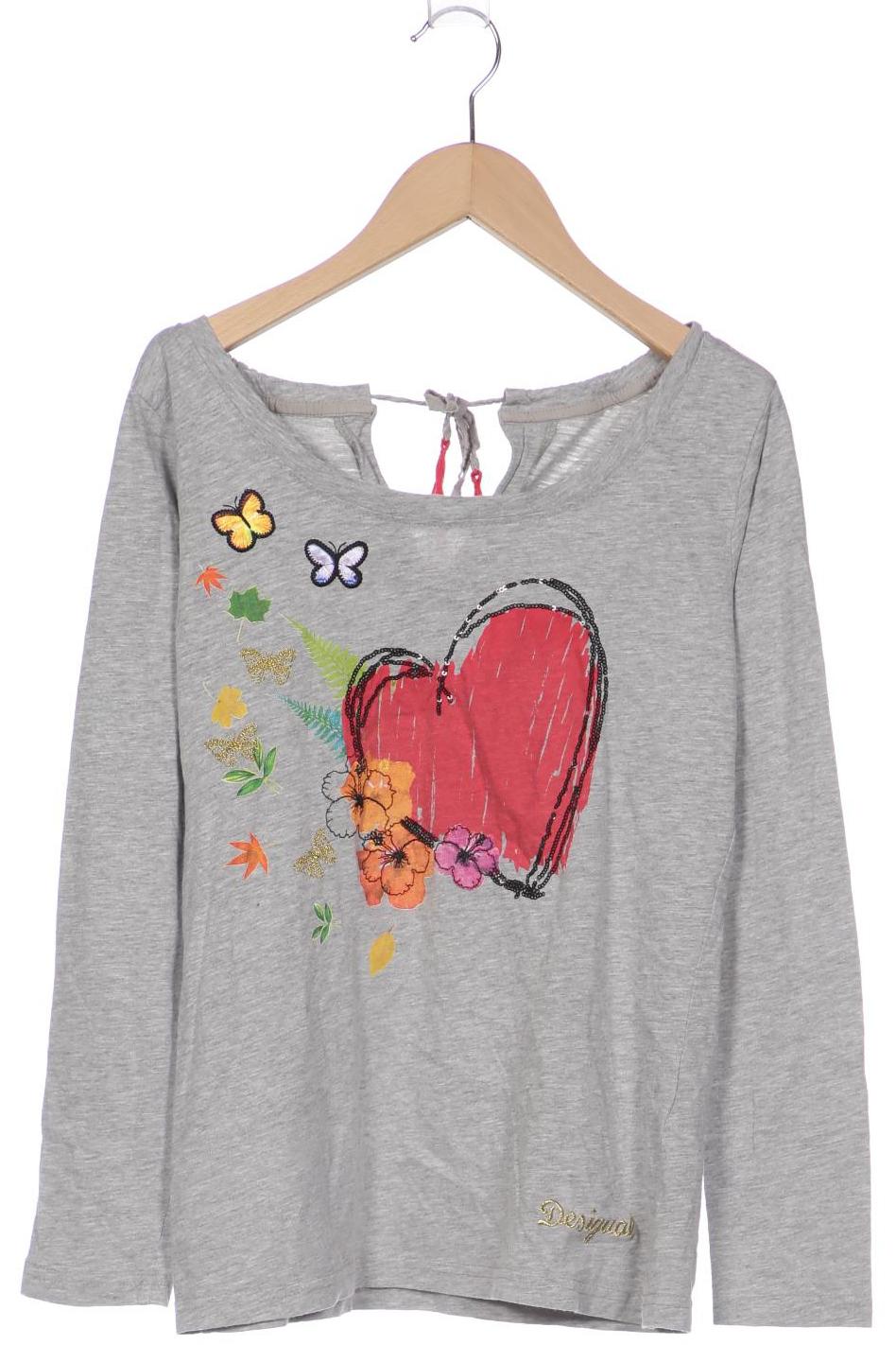 

Desigual Damen Langarmshirt, grau, Gr. 36