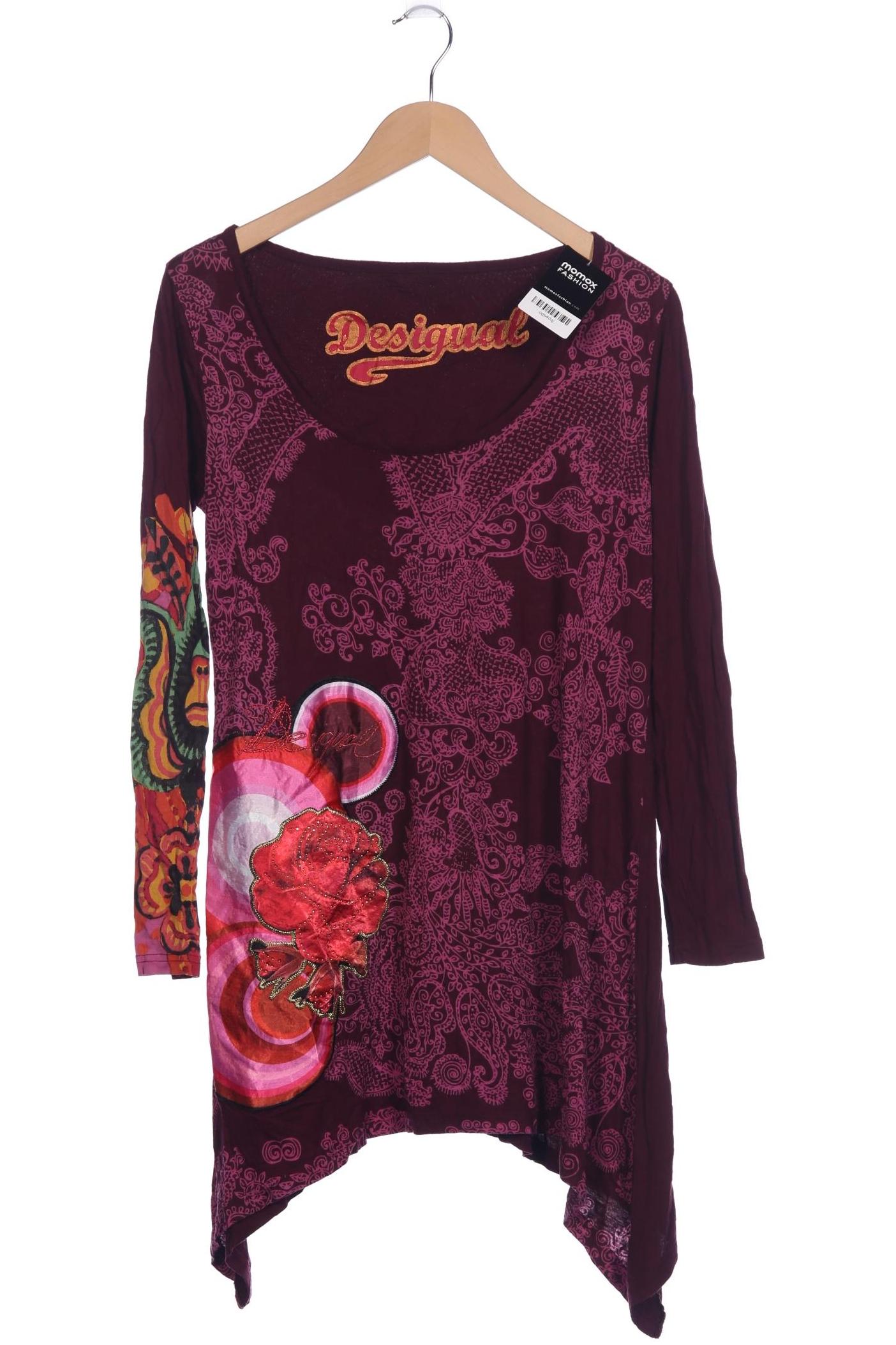 

Desigual Damen Langarmshirt, bordeaux, Gr. 44