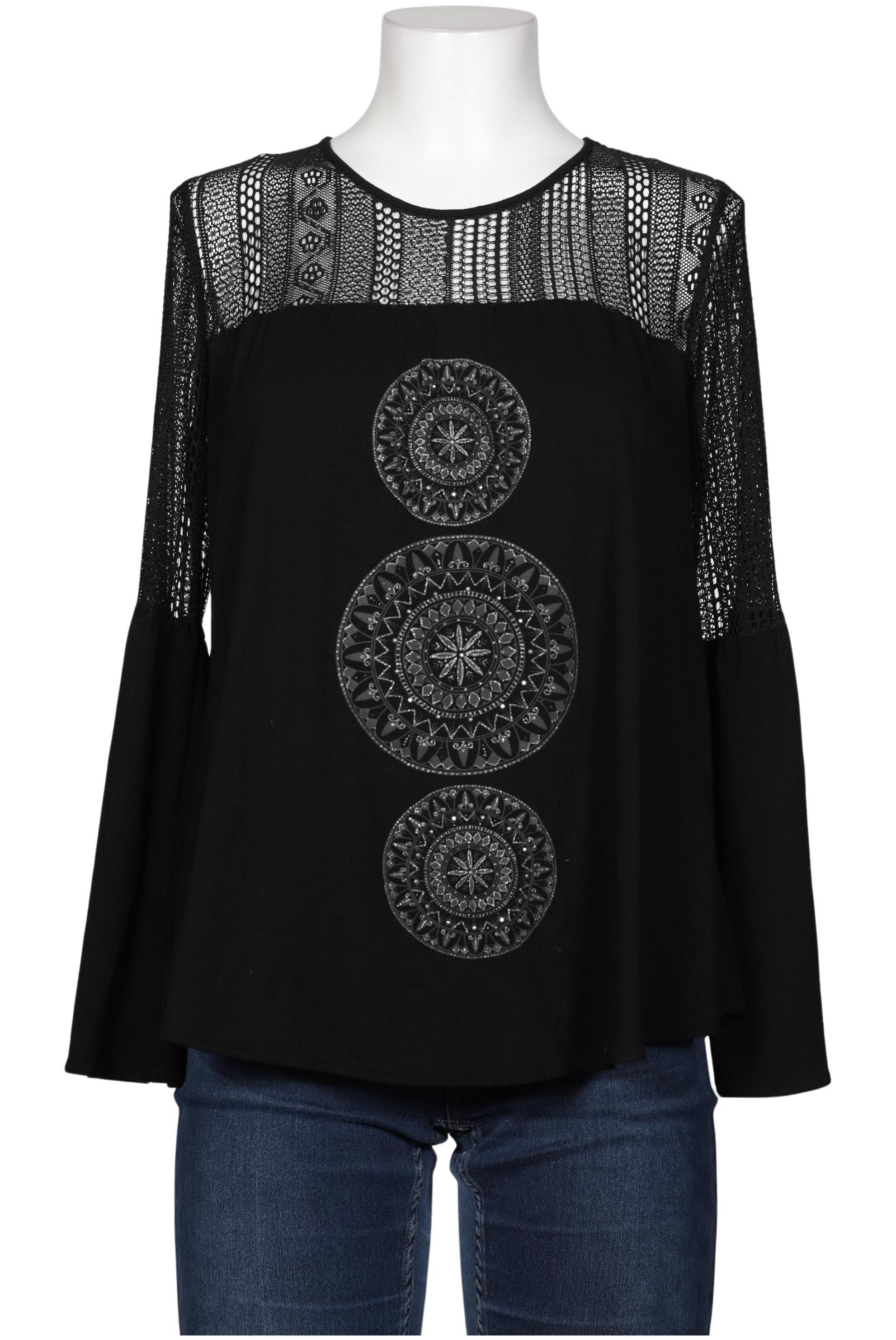 

Desigual Damen Langarmshirt, schwarz, Gr. 38