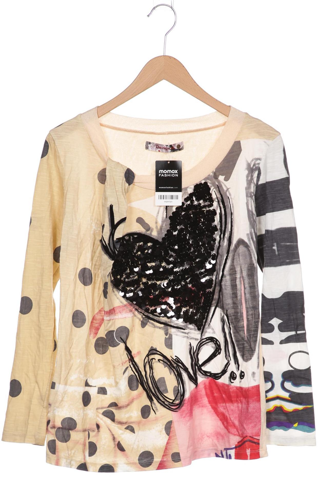 

Desigual Damen Langarmshirt, beige, Gr. 44