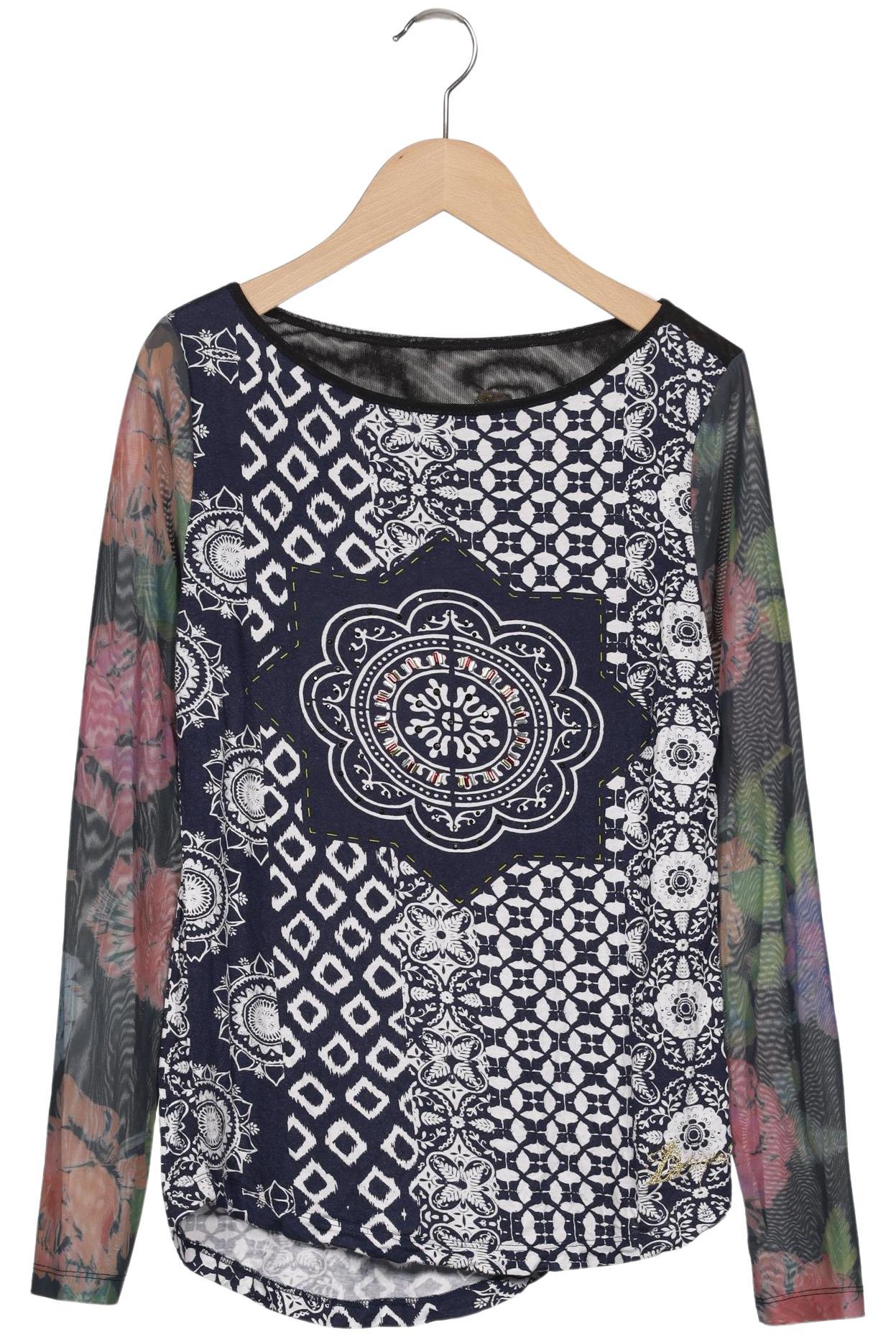 

Desigual Damen Langarmshirt, marineblau, Gr. 36