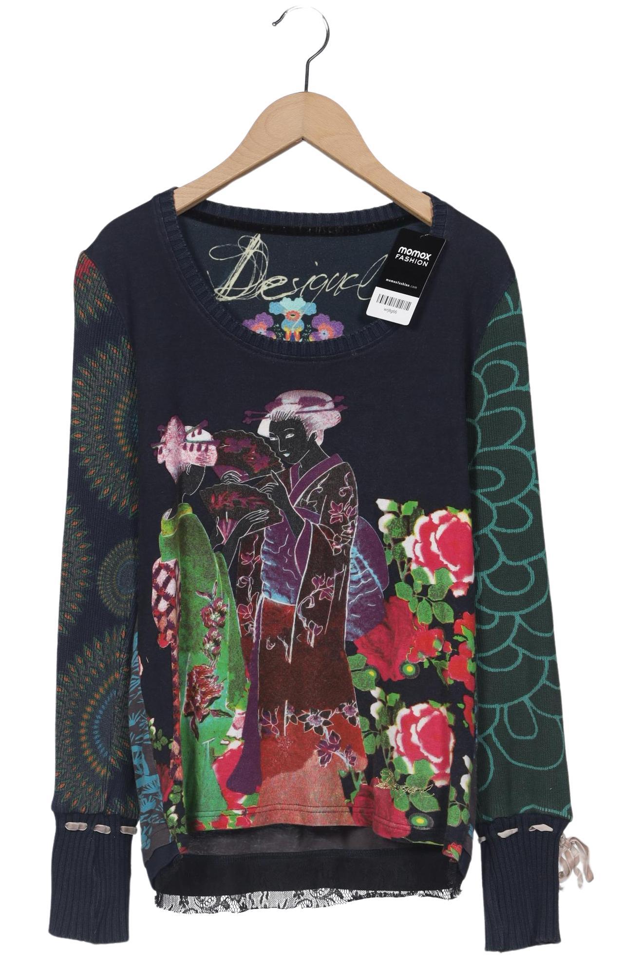 

Desigual Damen Langarmshirt, marineblau, Gr. 38