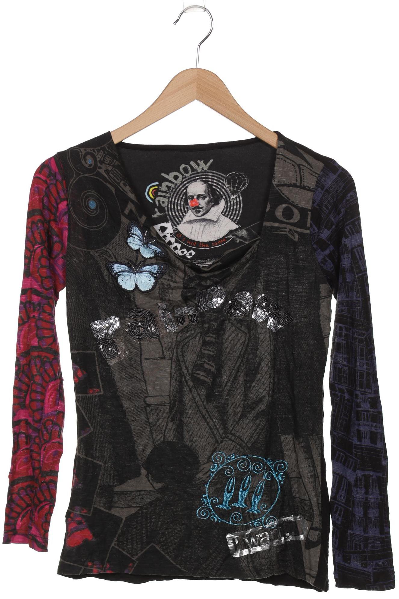 

Desigual Damen Langarmshirt, schwarz, Gr. 38