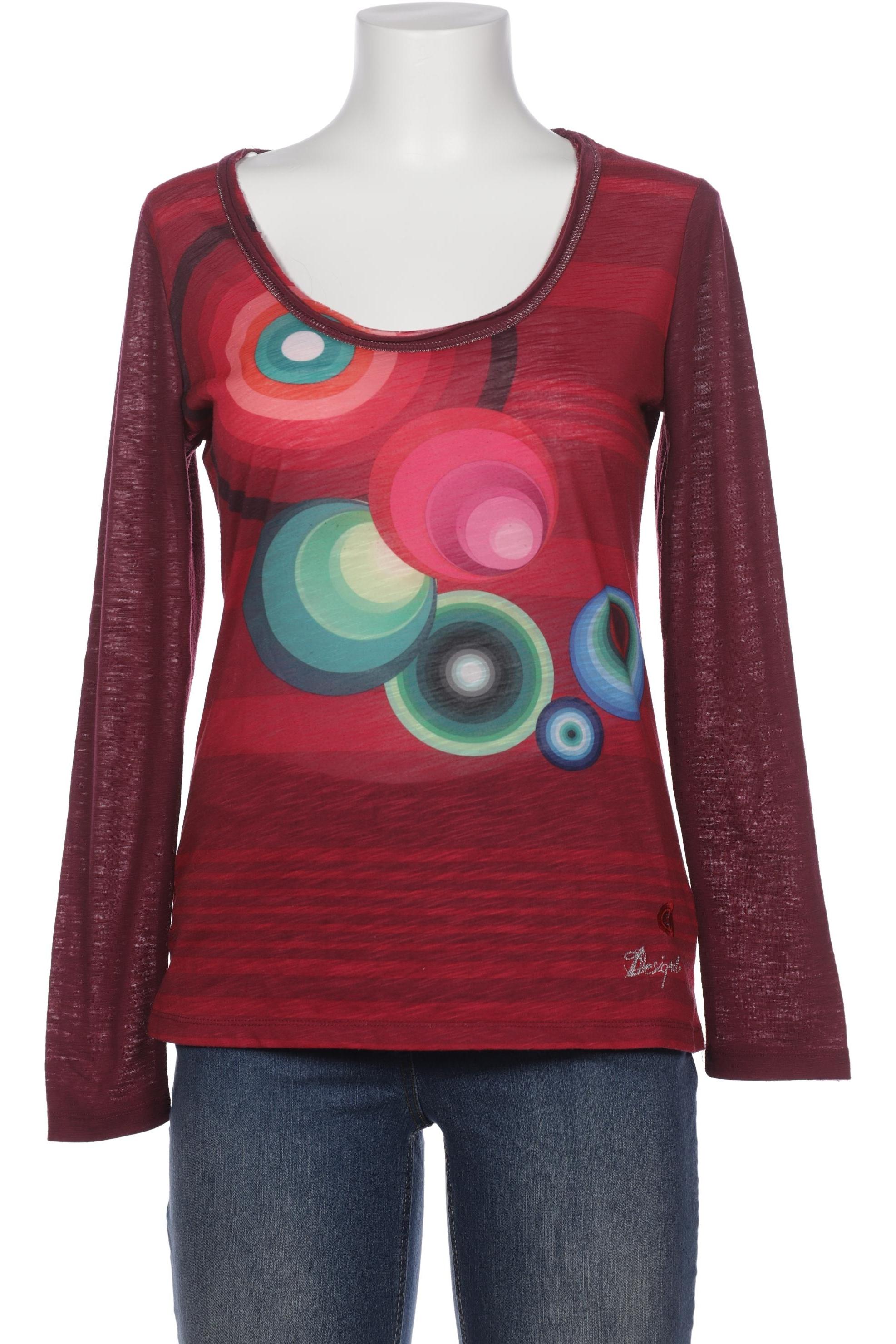 

Desigual Damen Langarmshirt, bordeaux, Gr. 38