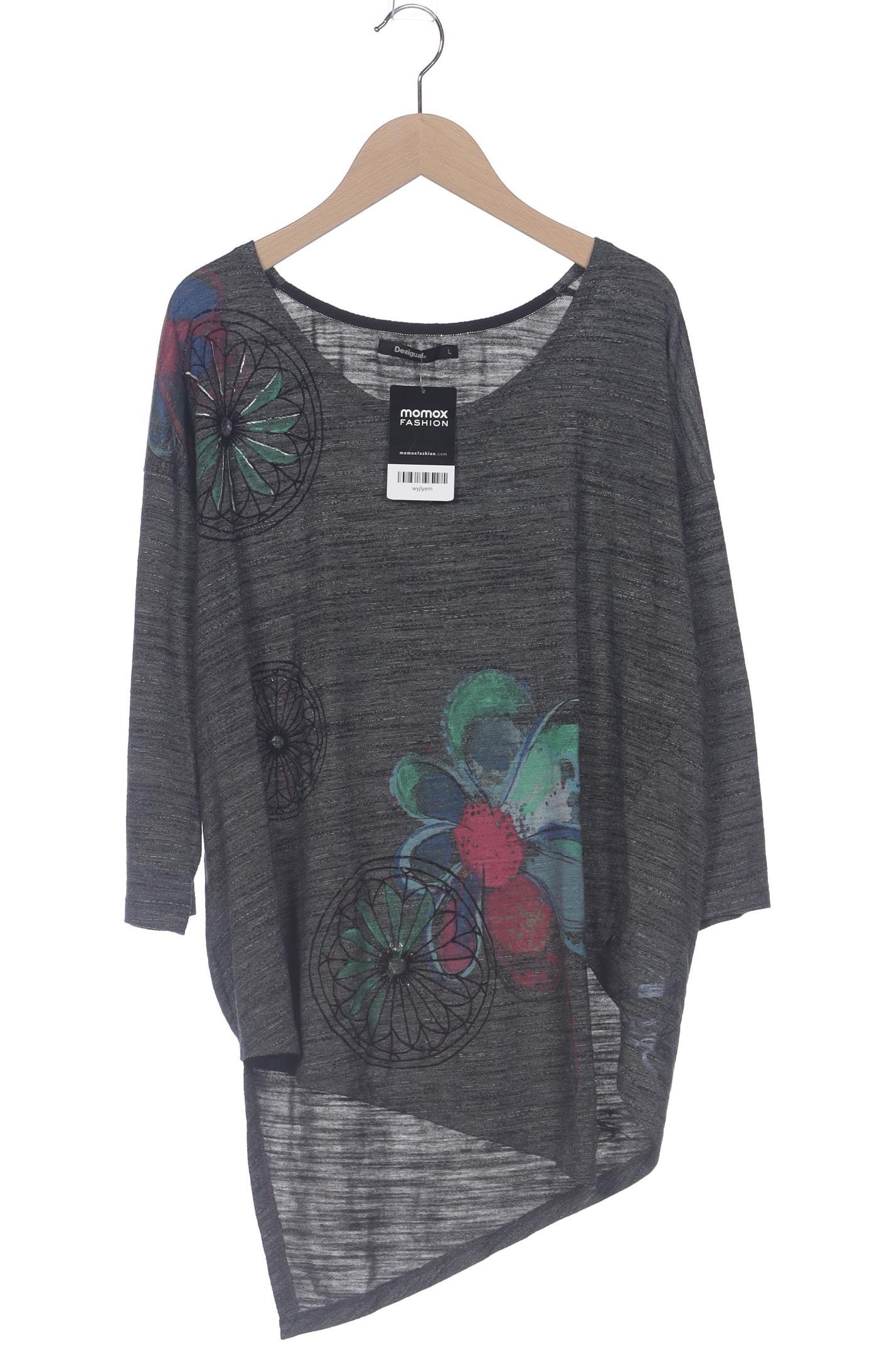 

Desigual Damen Langarmshirt, grau, Gr. 42