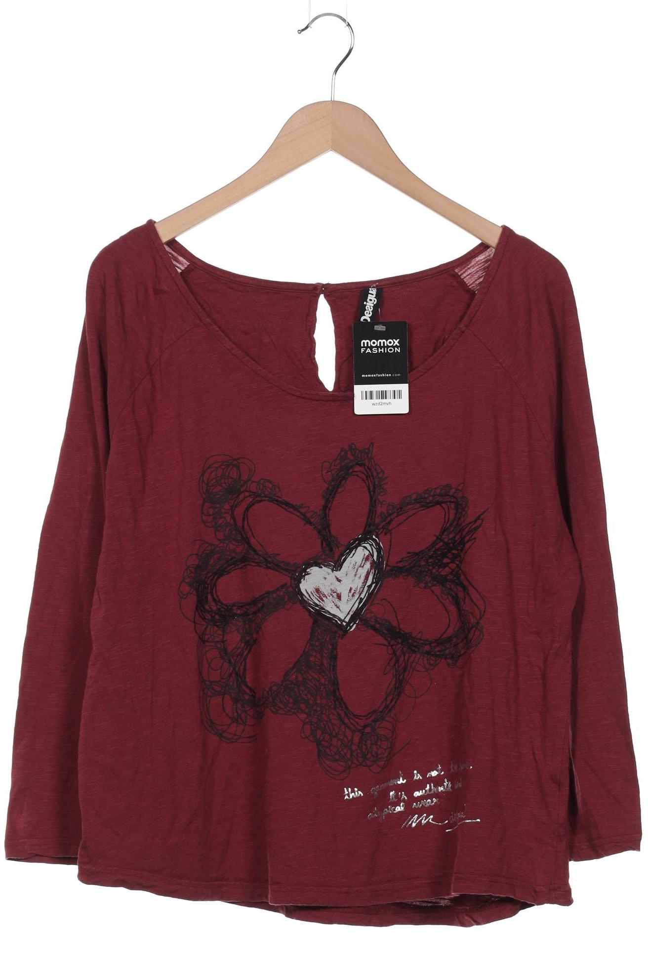 

Desigual Damen Langarmshirt, bordeaux, Gr. 44