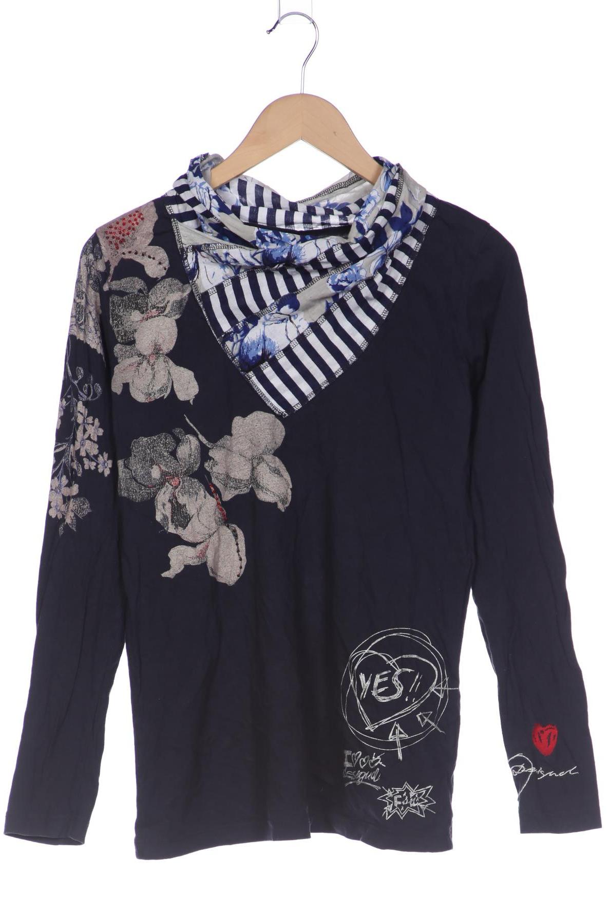 

Desigual Damen Langarmshirt, marineblau, Gr. 42