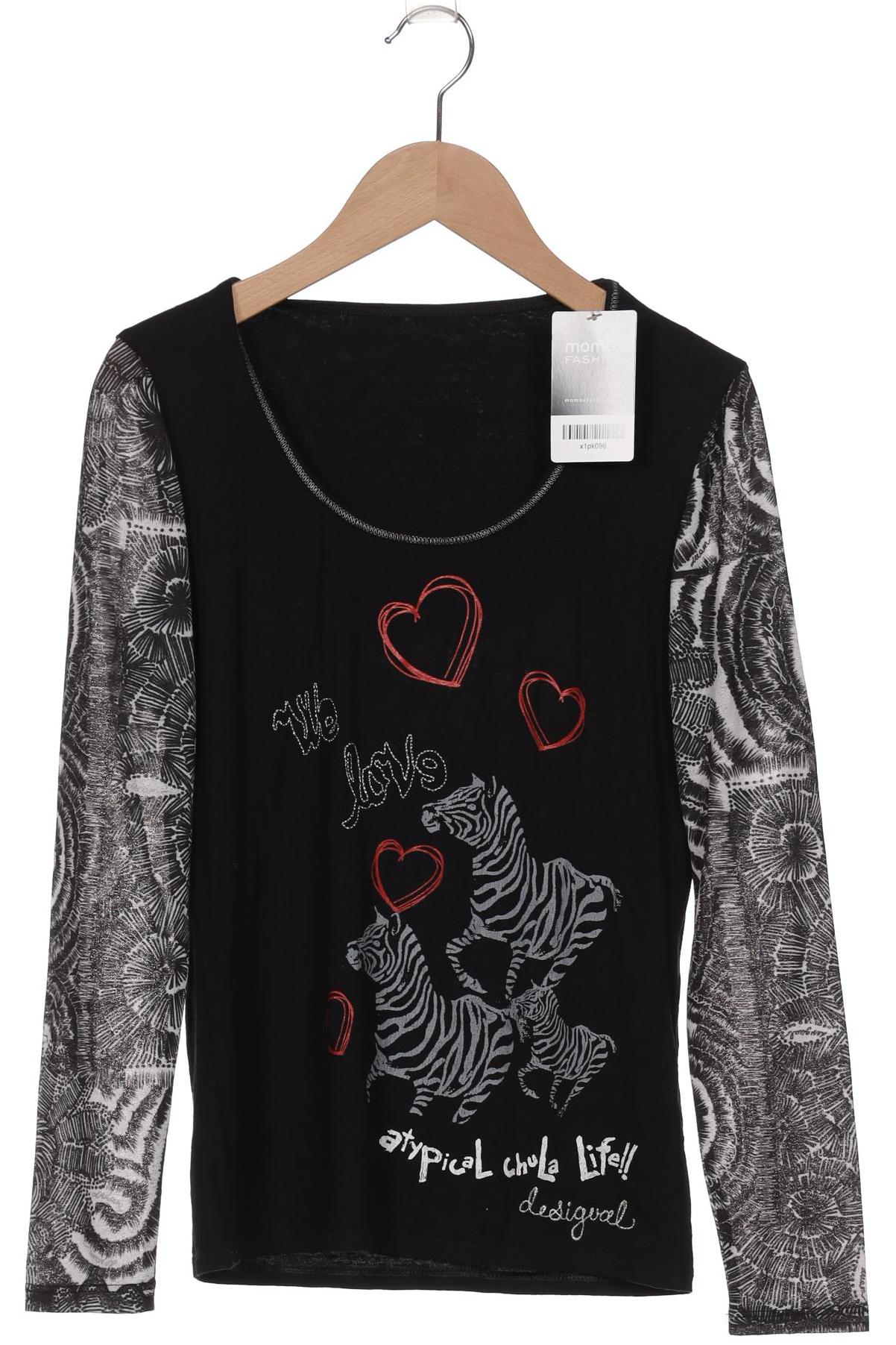 

Desigual Damen Langarmshirt, schwarz, Gr. 34