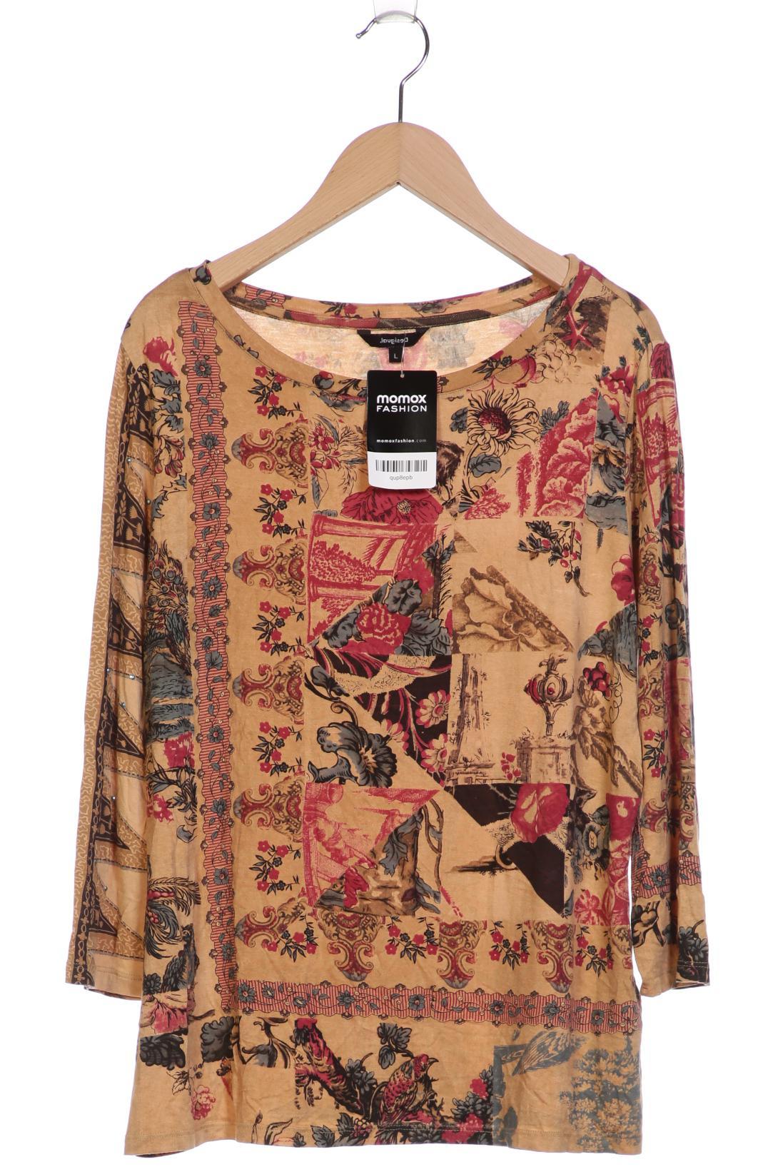 

Desigual Damen Langarmshirt, beige, Gr. 42