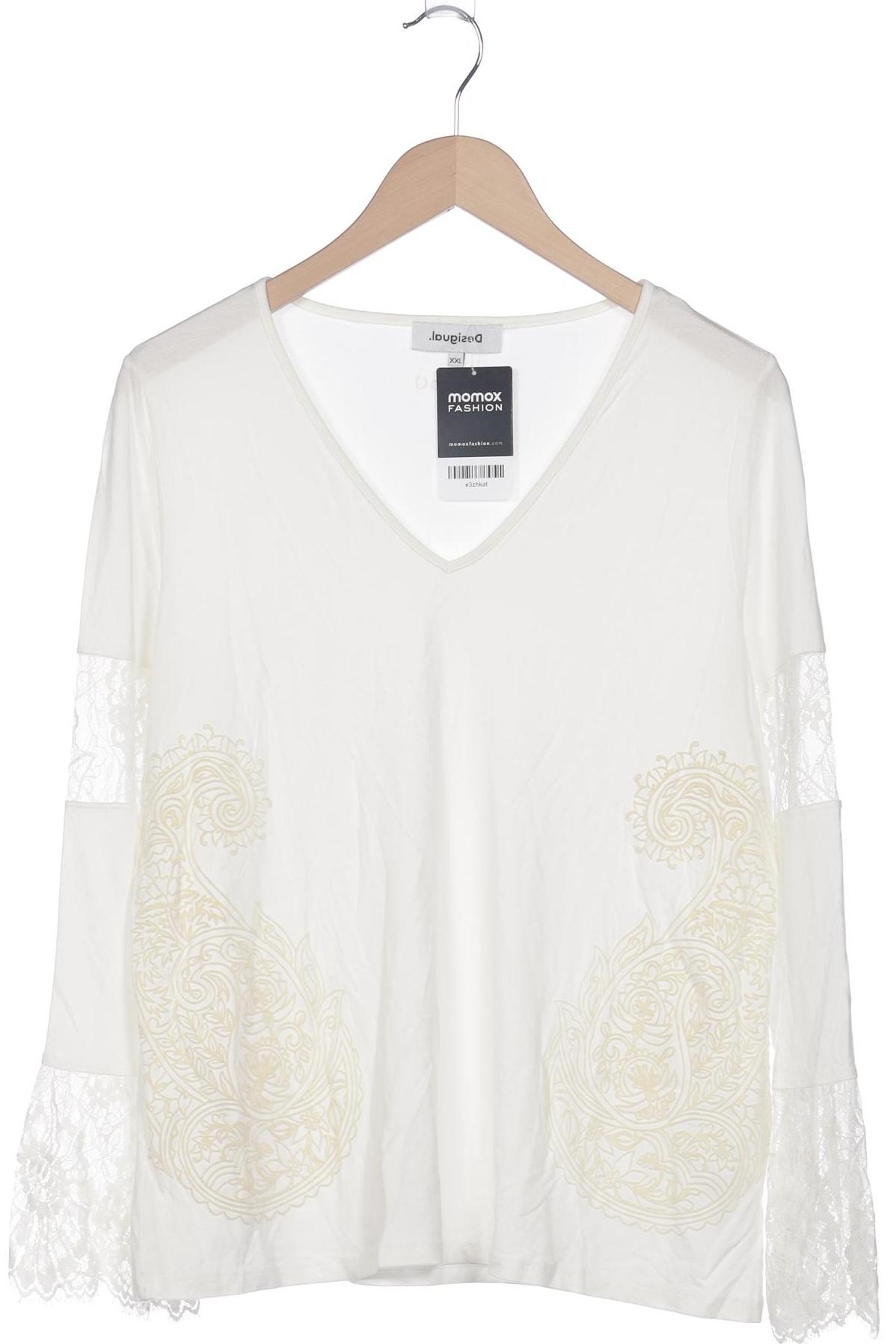 

Desigual Damen Langarmshirt, weiß, Gr. 46