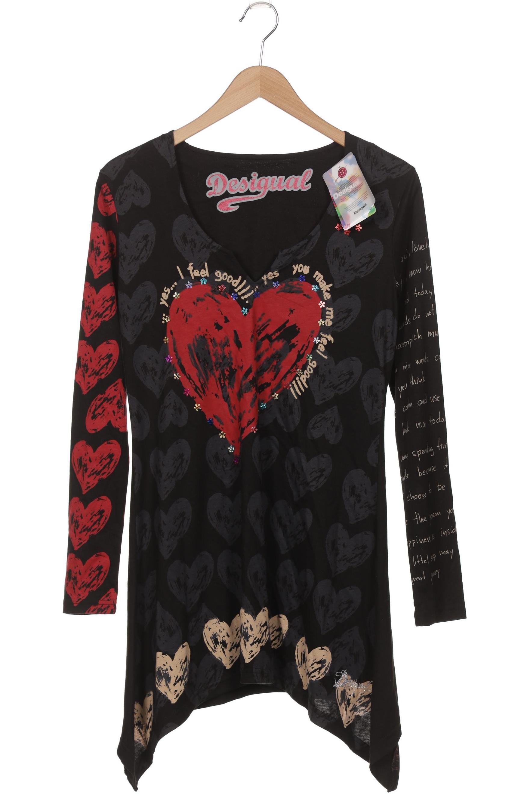

Desigual Damen Langarmshirt, schwarz, Gr. 42