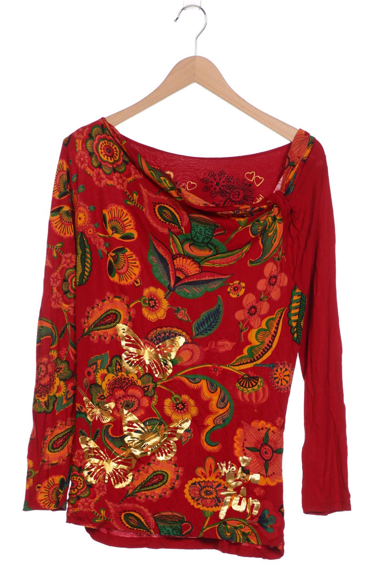 

Desigual Damen Langarmshirt, rot, Gr. 42