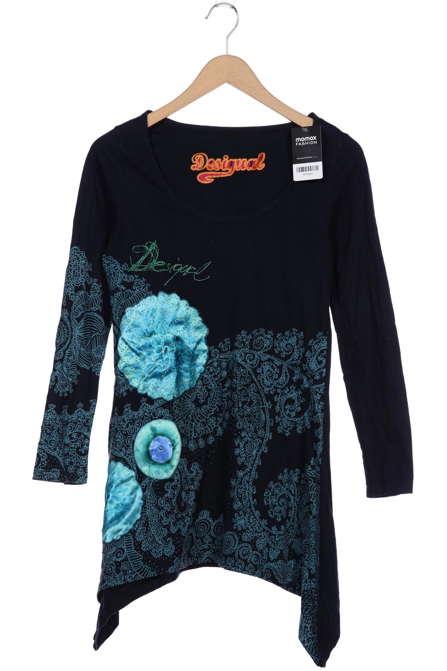 

Desigual Damen Langarmshirt, marineblau, Gr. 38
