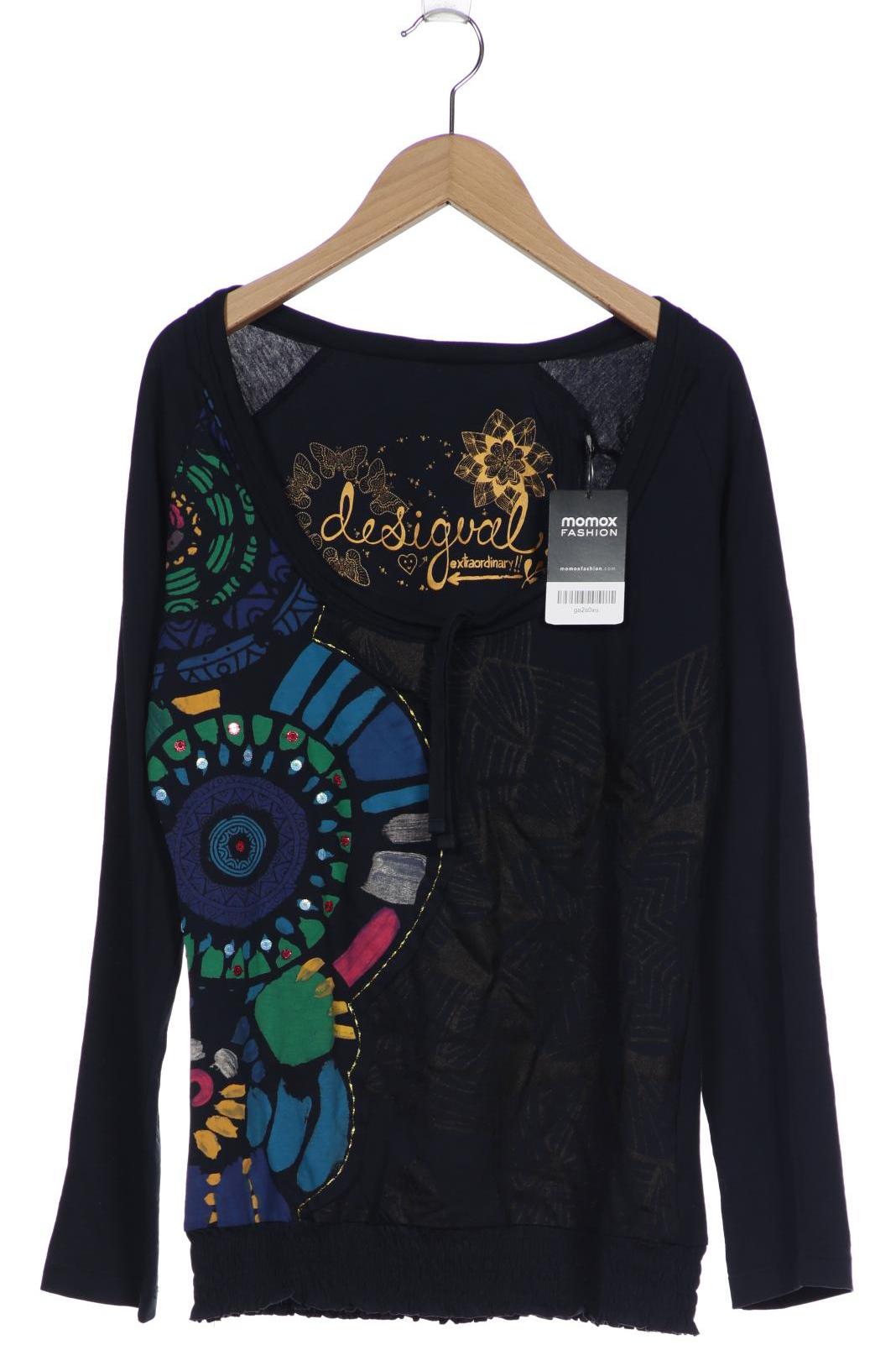 

Desigual Damen Langarmshirt, marineblau, Gr. 38