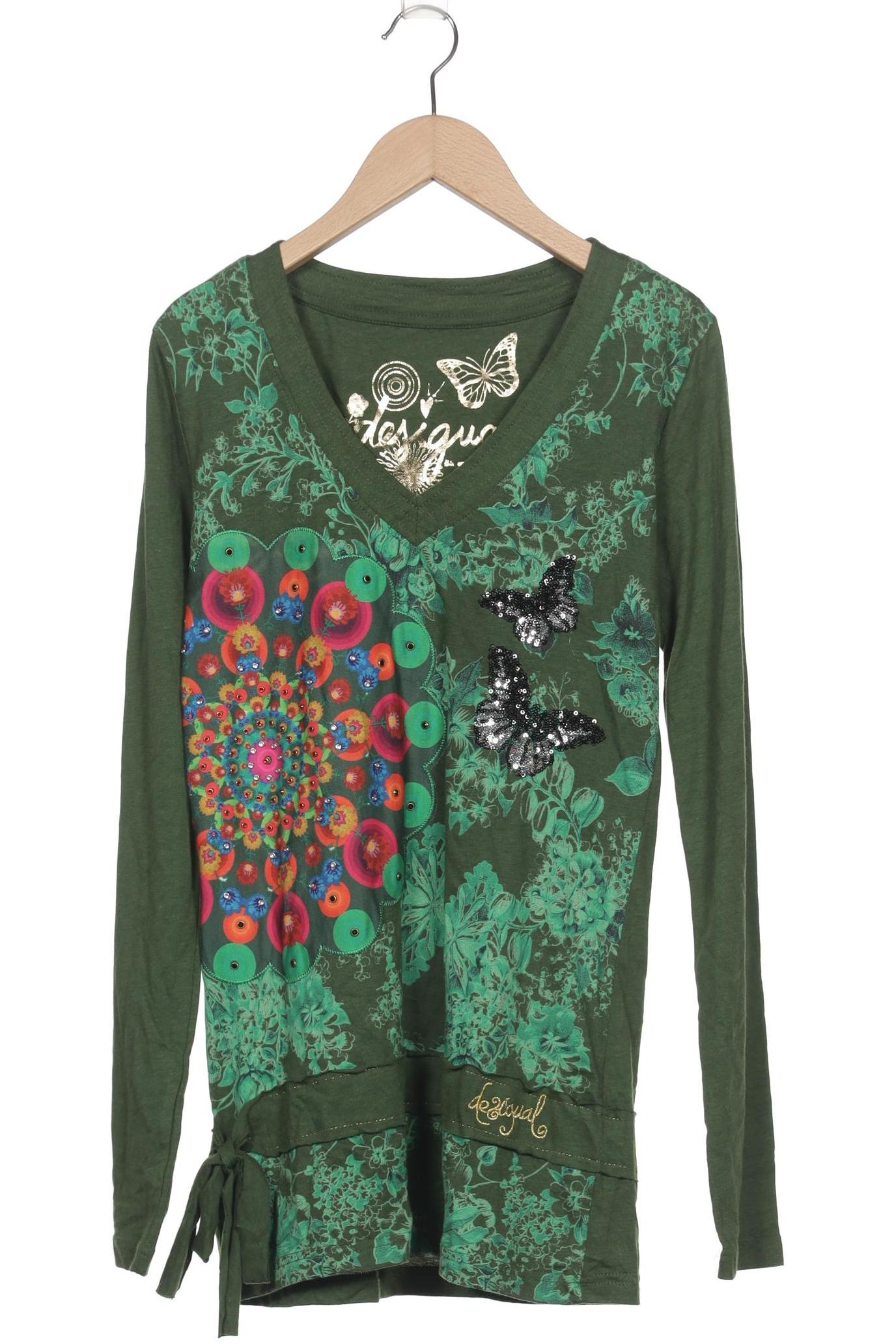 

Desigual Damen Langarmshirt, grün, Gr. 36