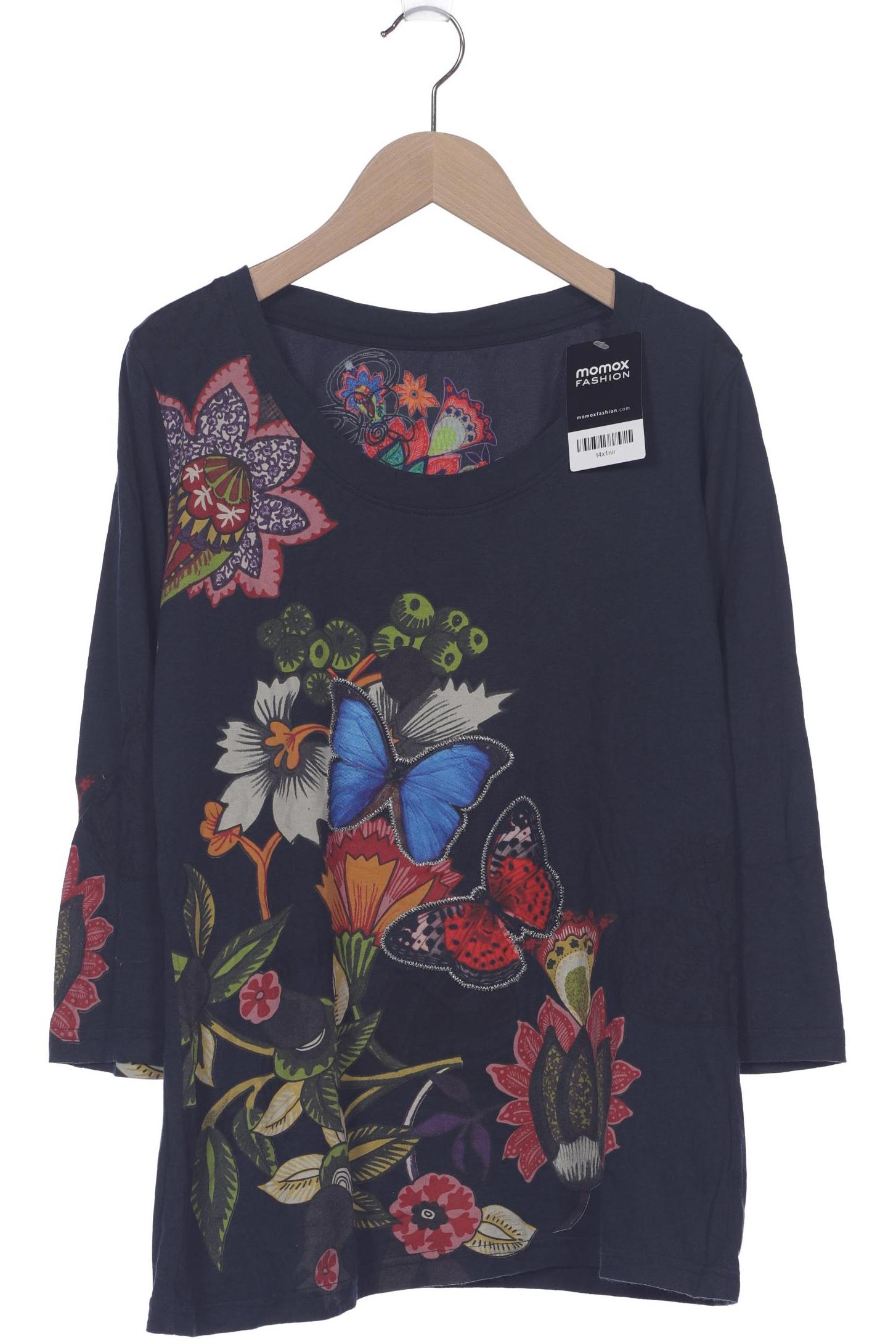 

Desigual Damen Langarmshirt, marineblau, Gr. 38