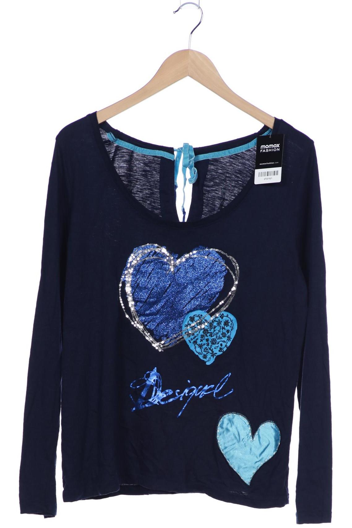 

Desigual Damen Langarmshirt, marineblau, Gr. 46