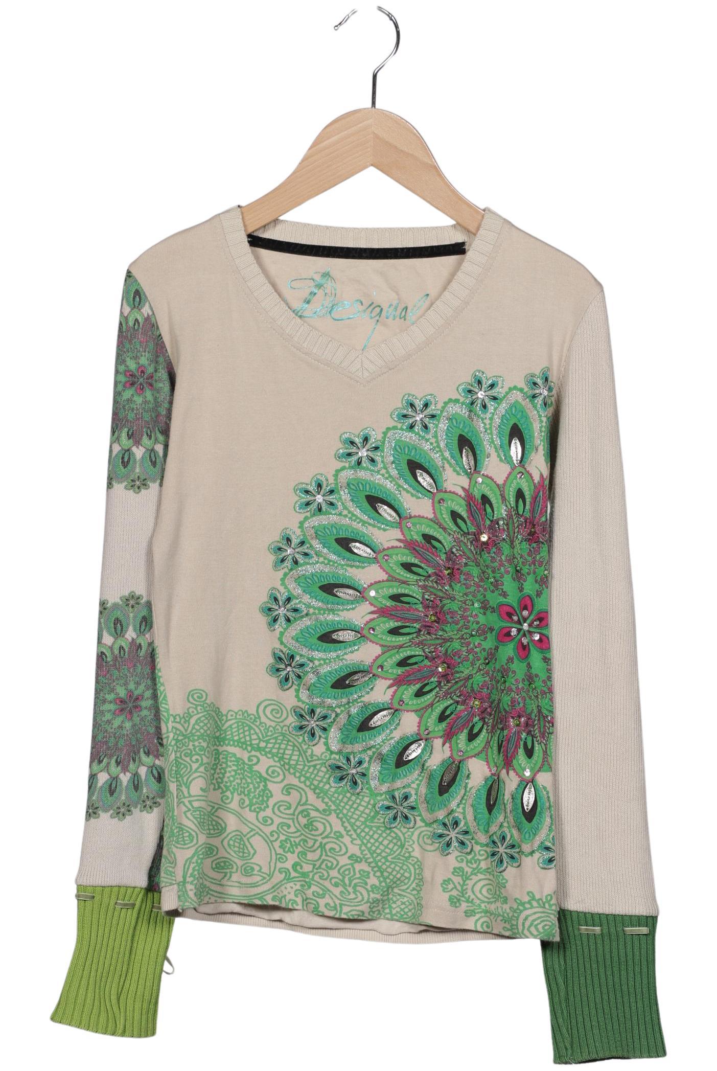 

Desigual Damen Langarmshirt, mehrfarbig, Gr. 34